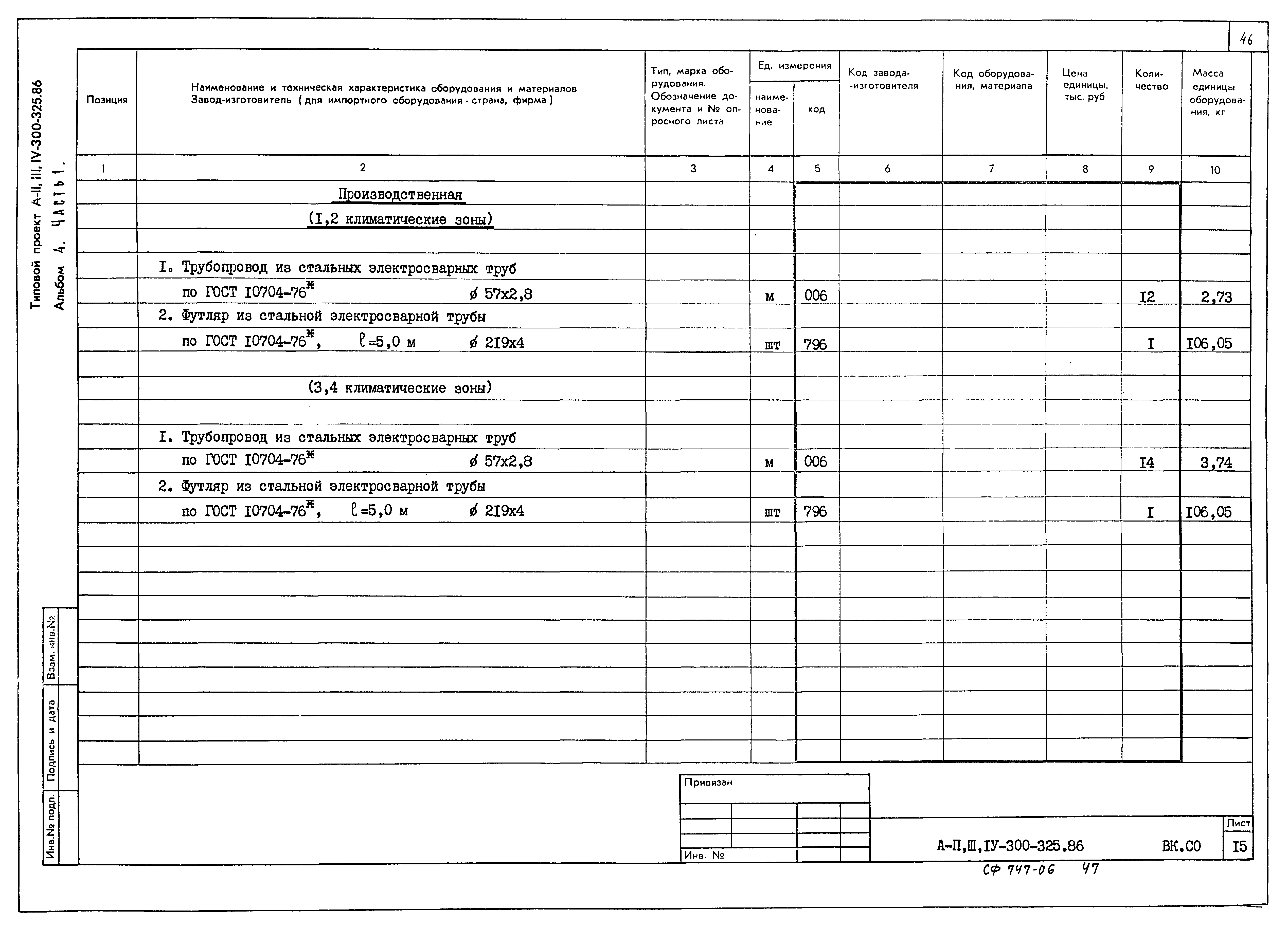 Типовой проект А-II,III,IV-300-326.86