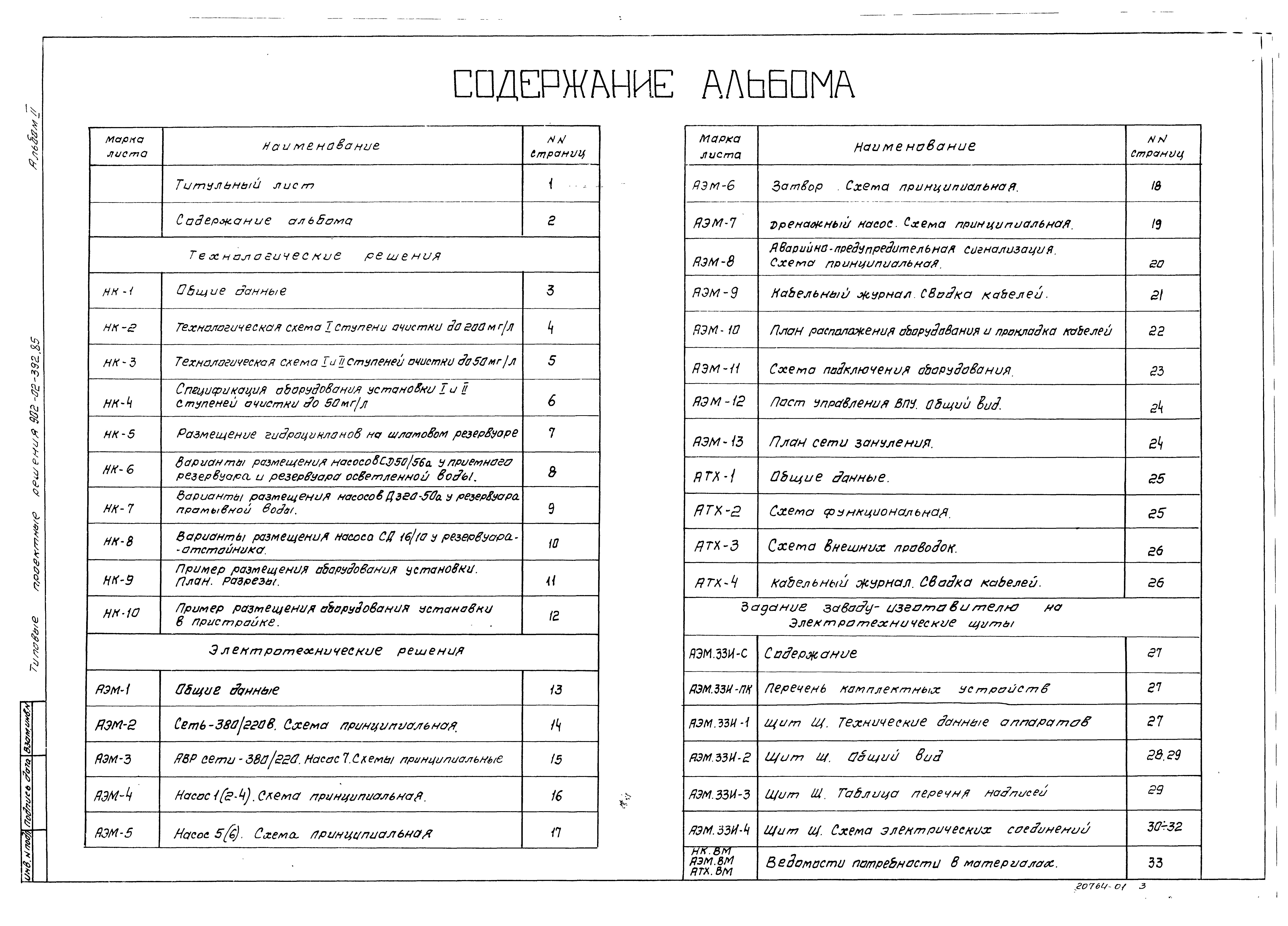 Типовые проектные решения 902-02-392.85