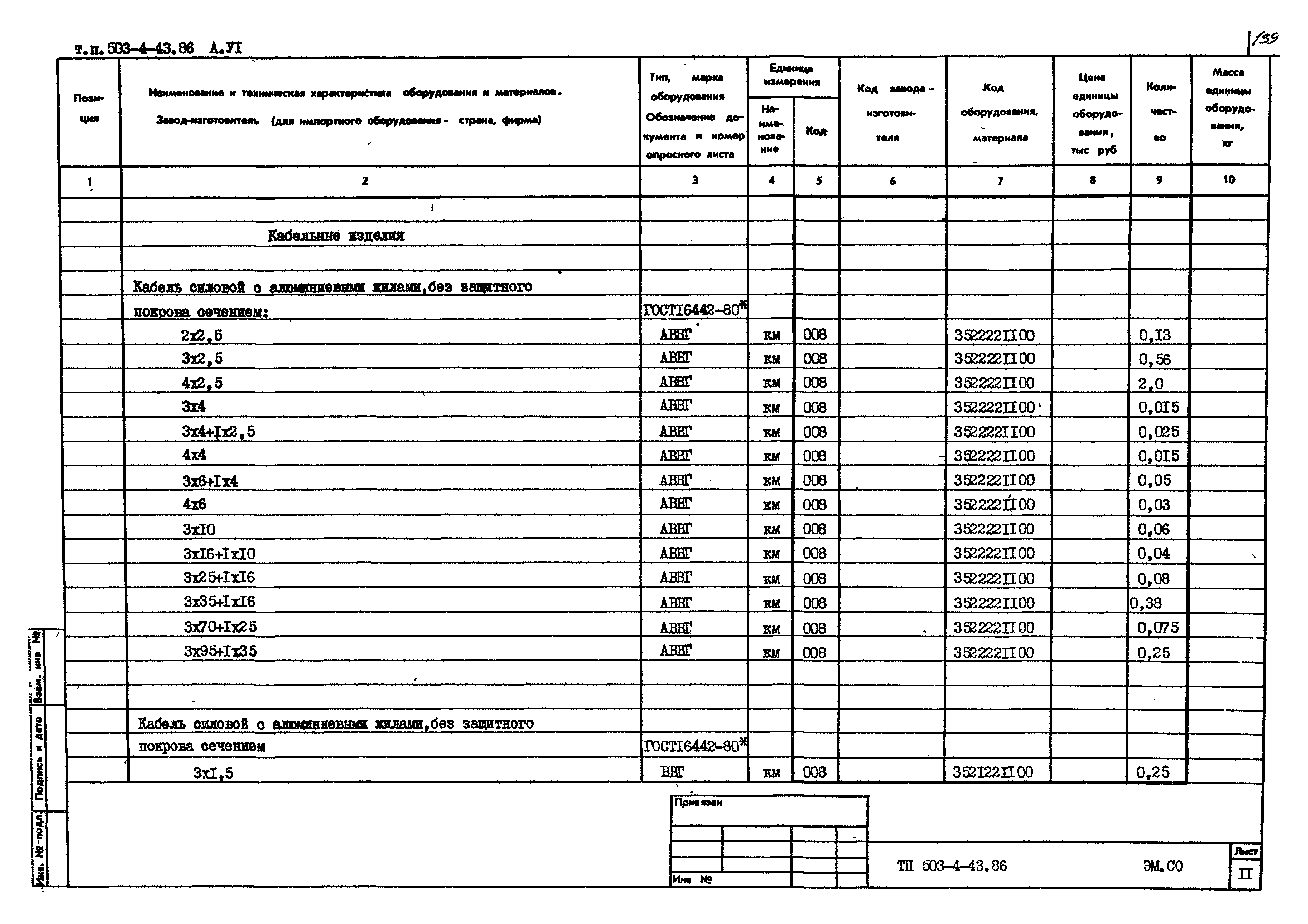Типовой проект 503-4-43.86