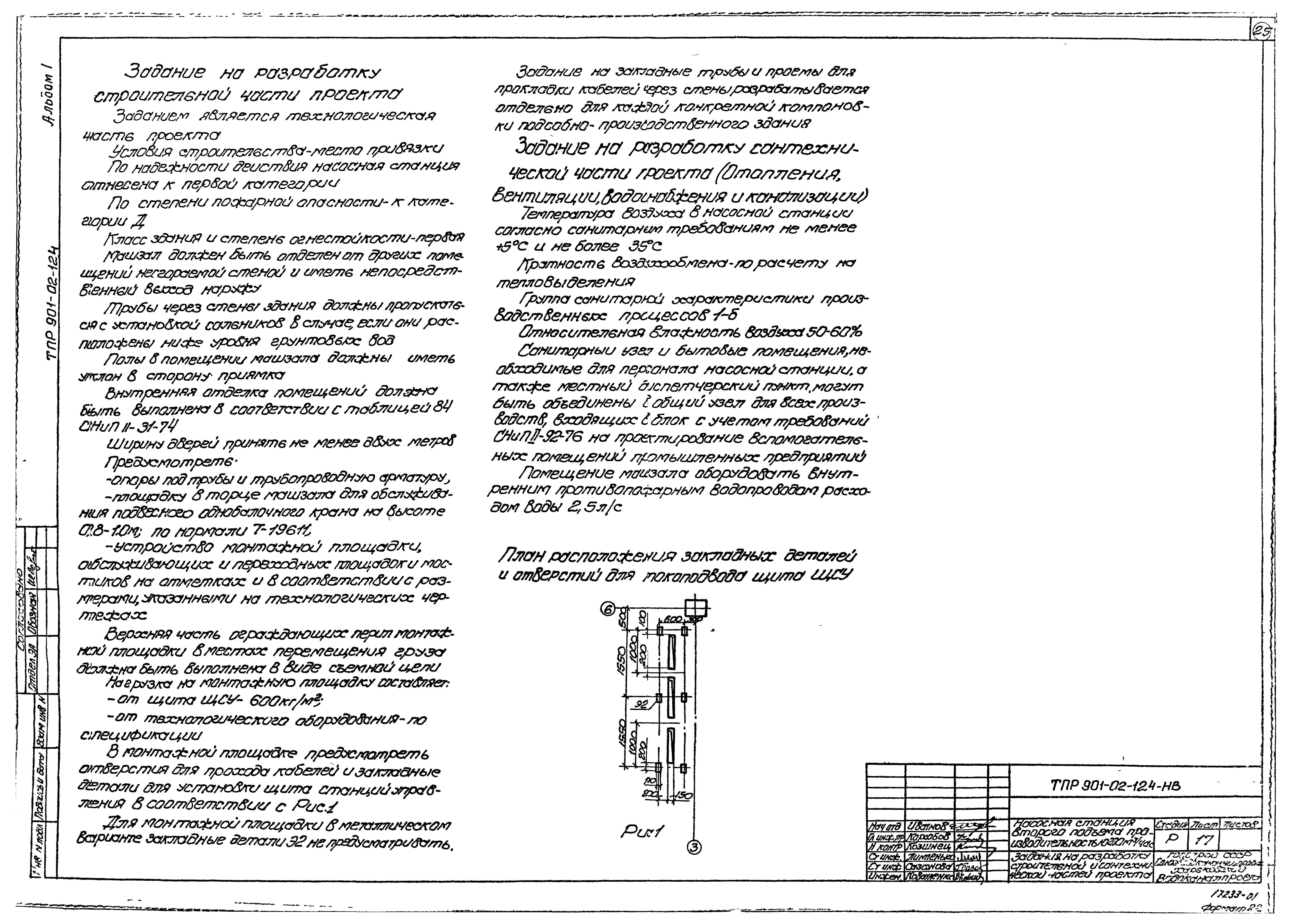 Типовые проектные решения 901-02-124