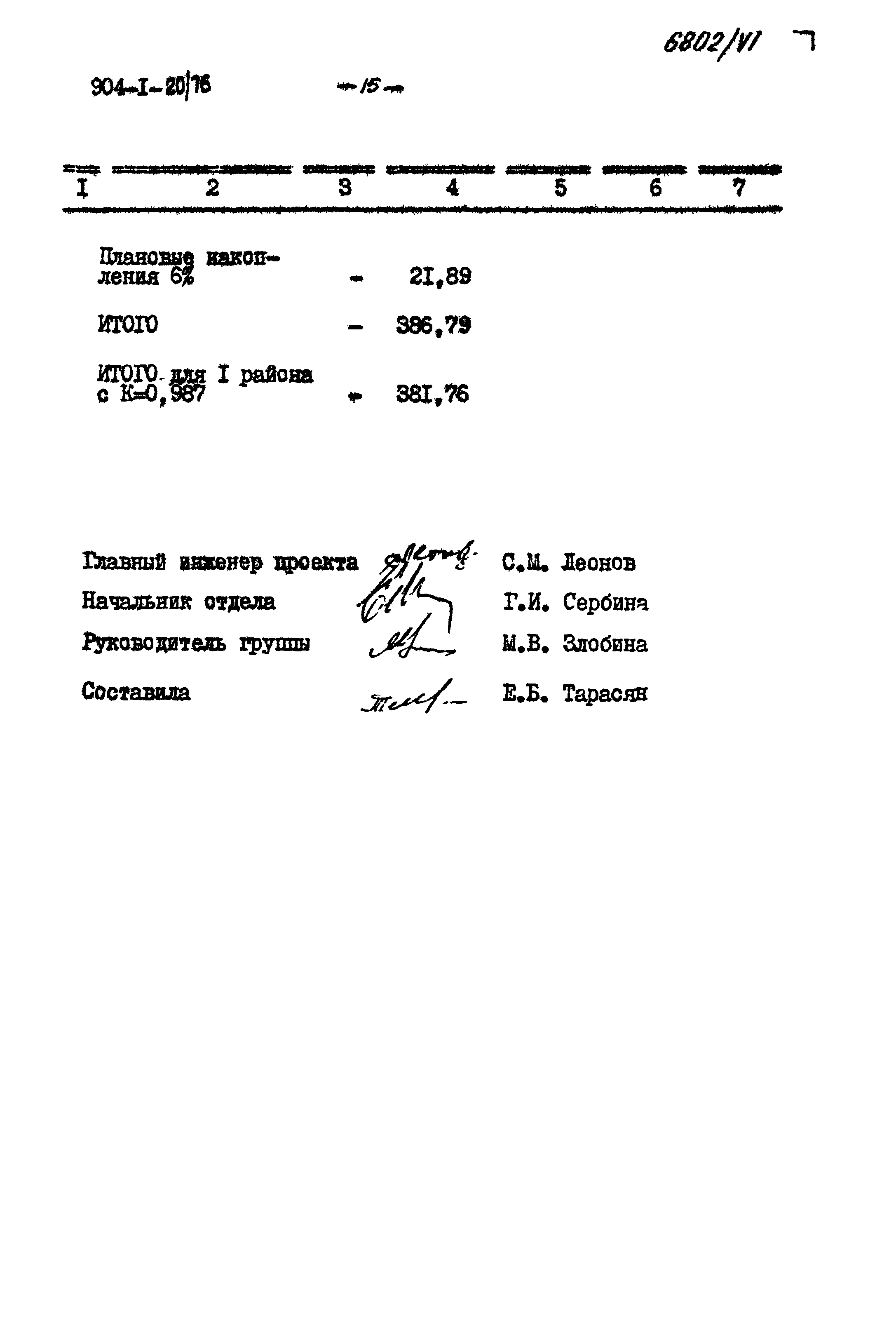 Типовой проект 904-1-20/76