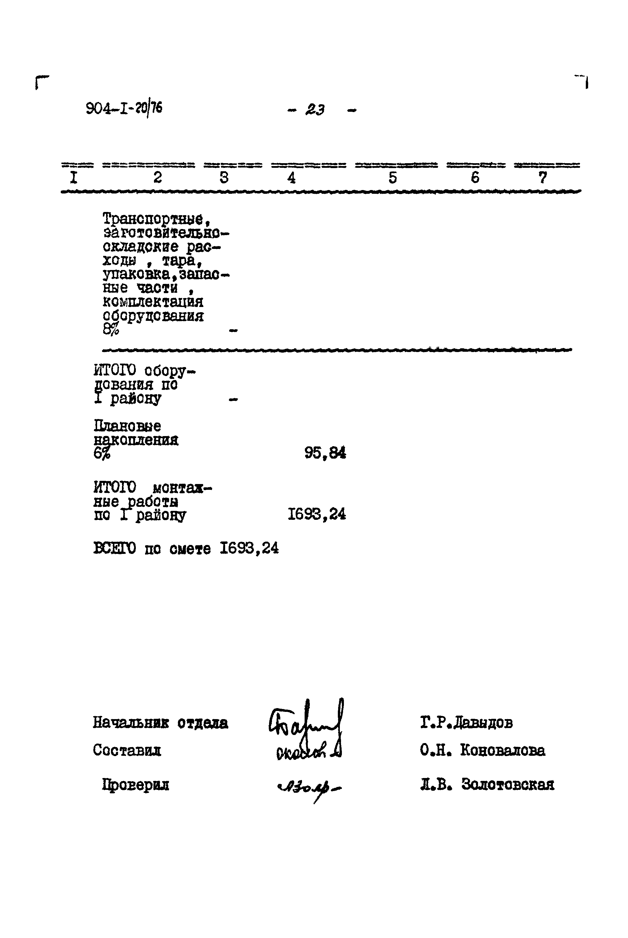 Типовой проект 904-1-20/76