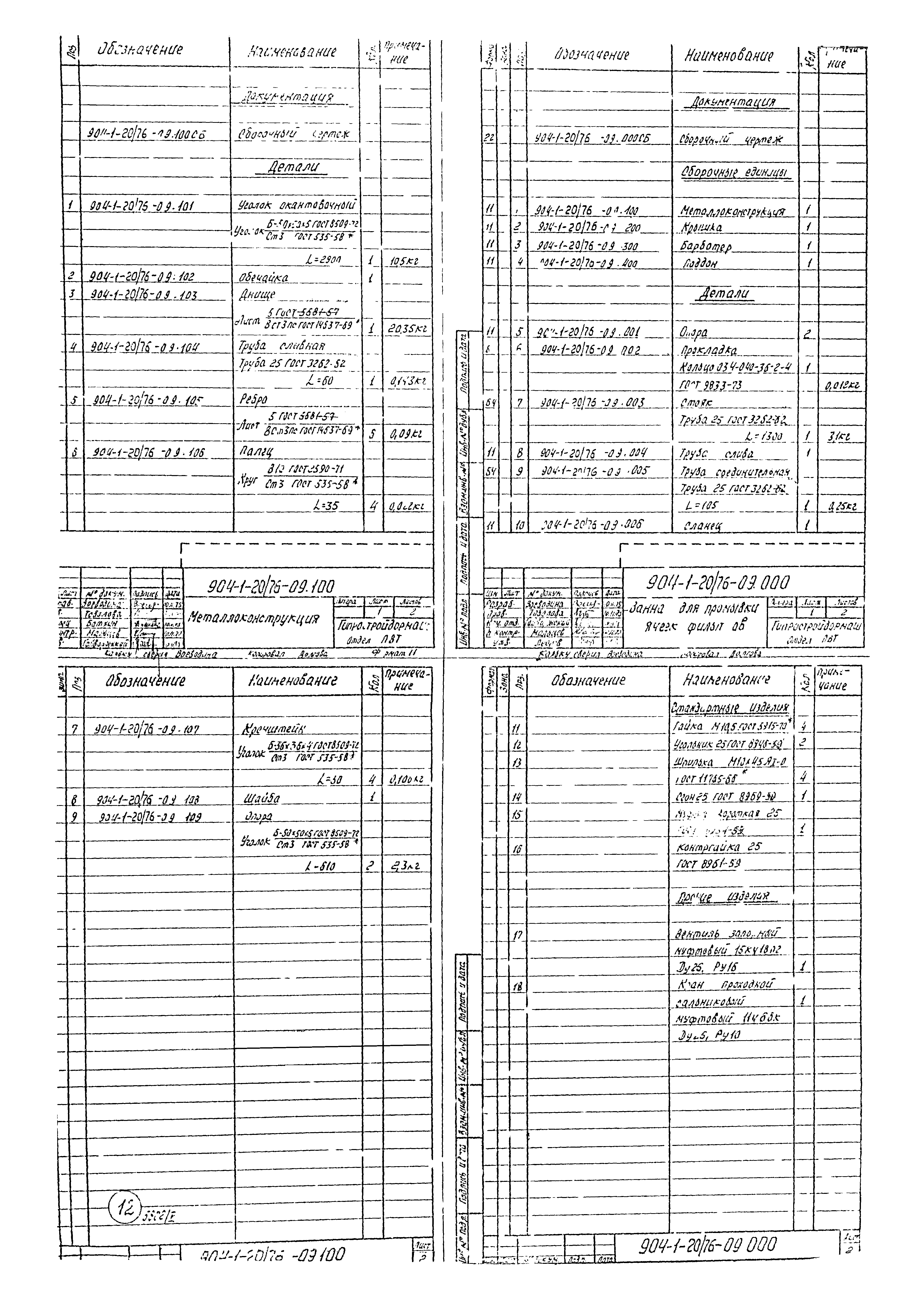 Типовой проект 904-1-20/76