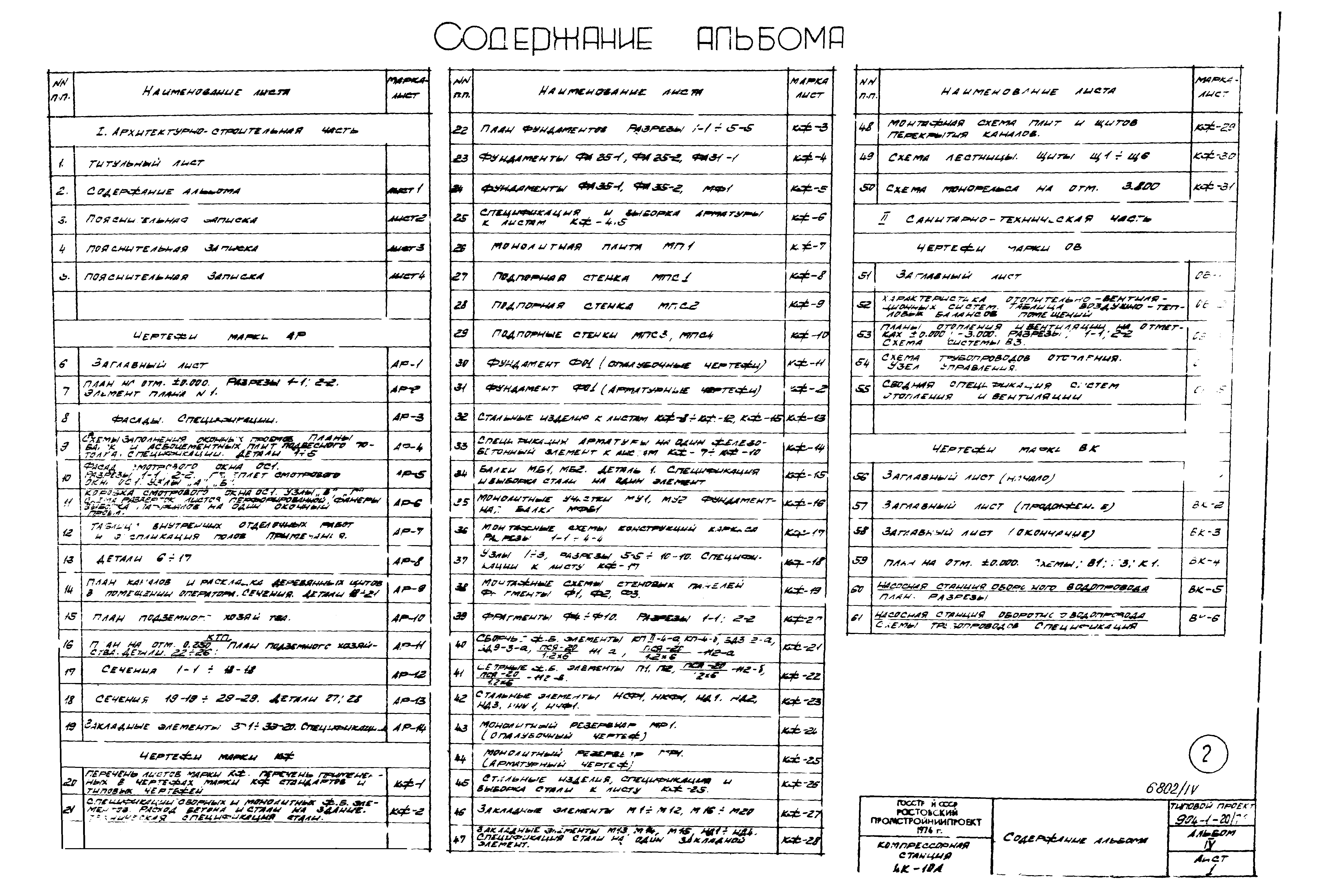 Типовой проект 904-1-20/76