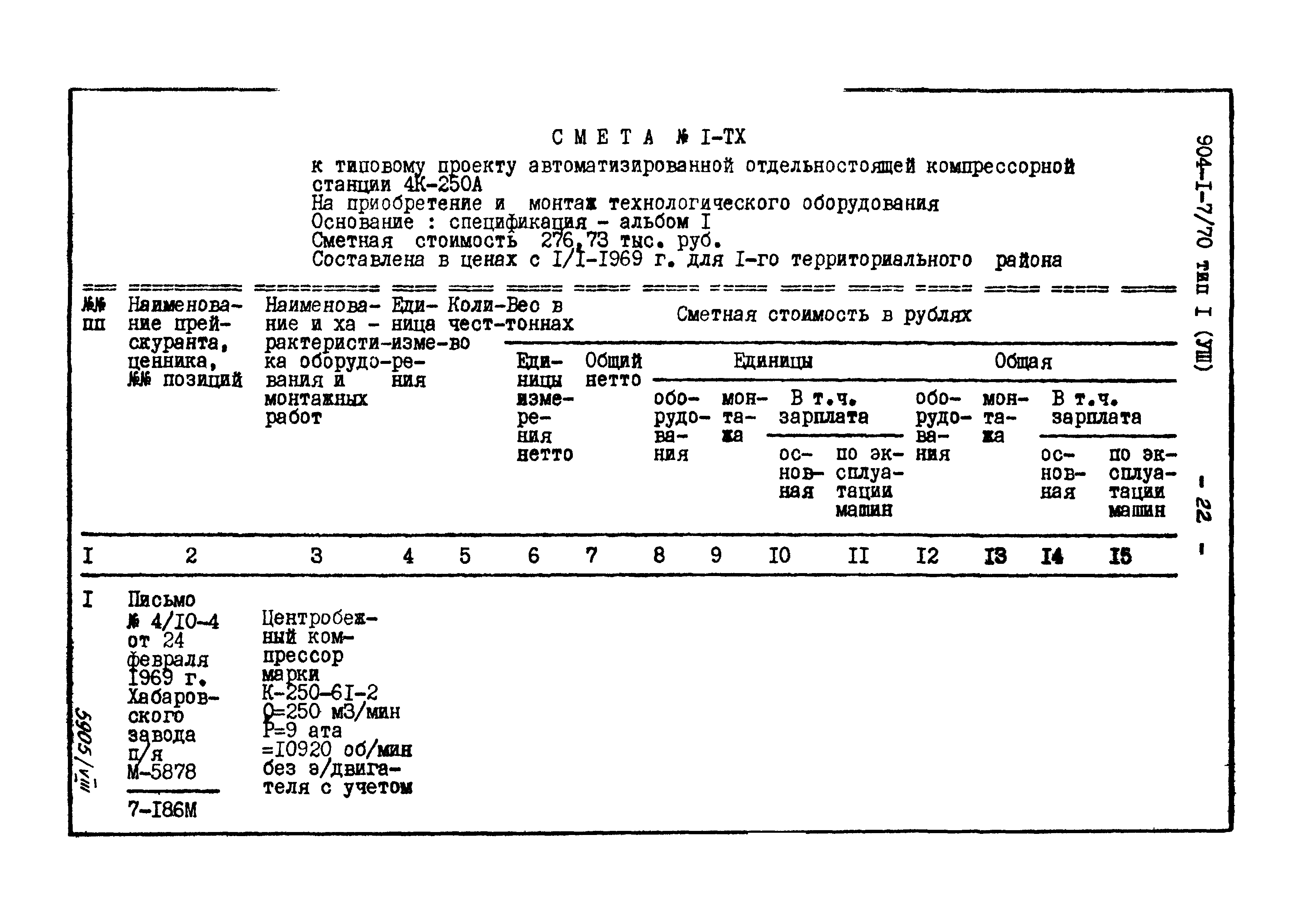 Типовой проект 904-1-7/70