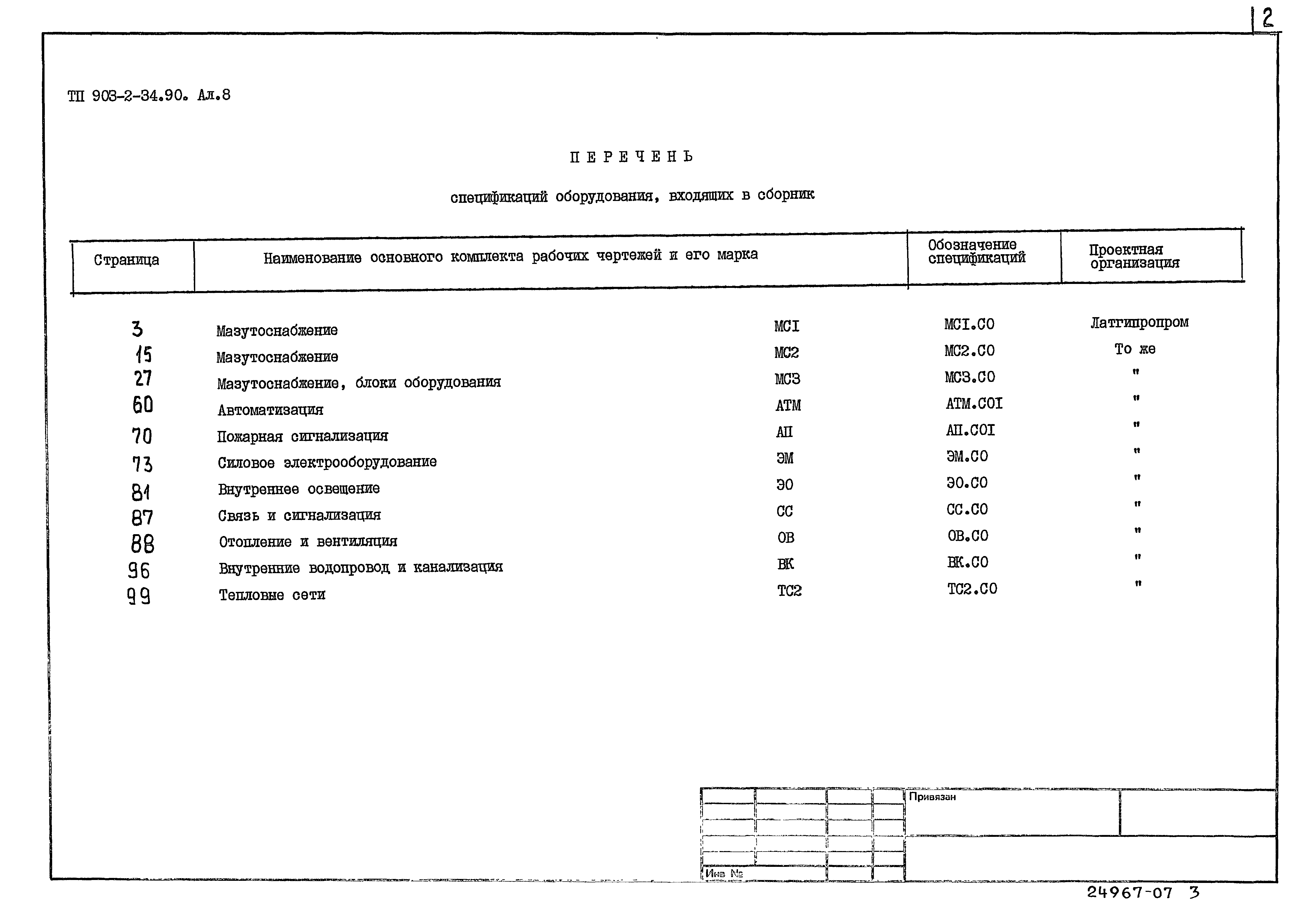 Типовой проект 903-2-34.90