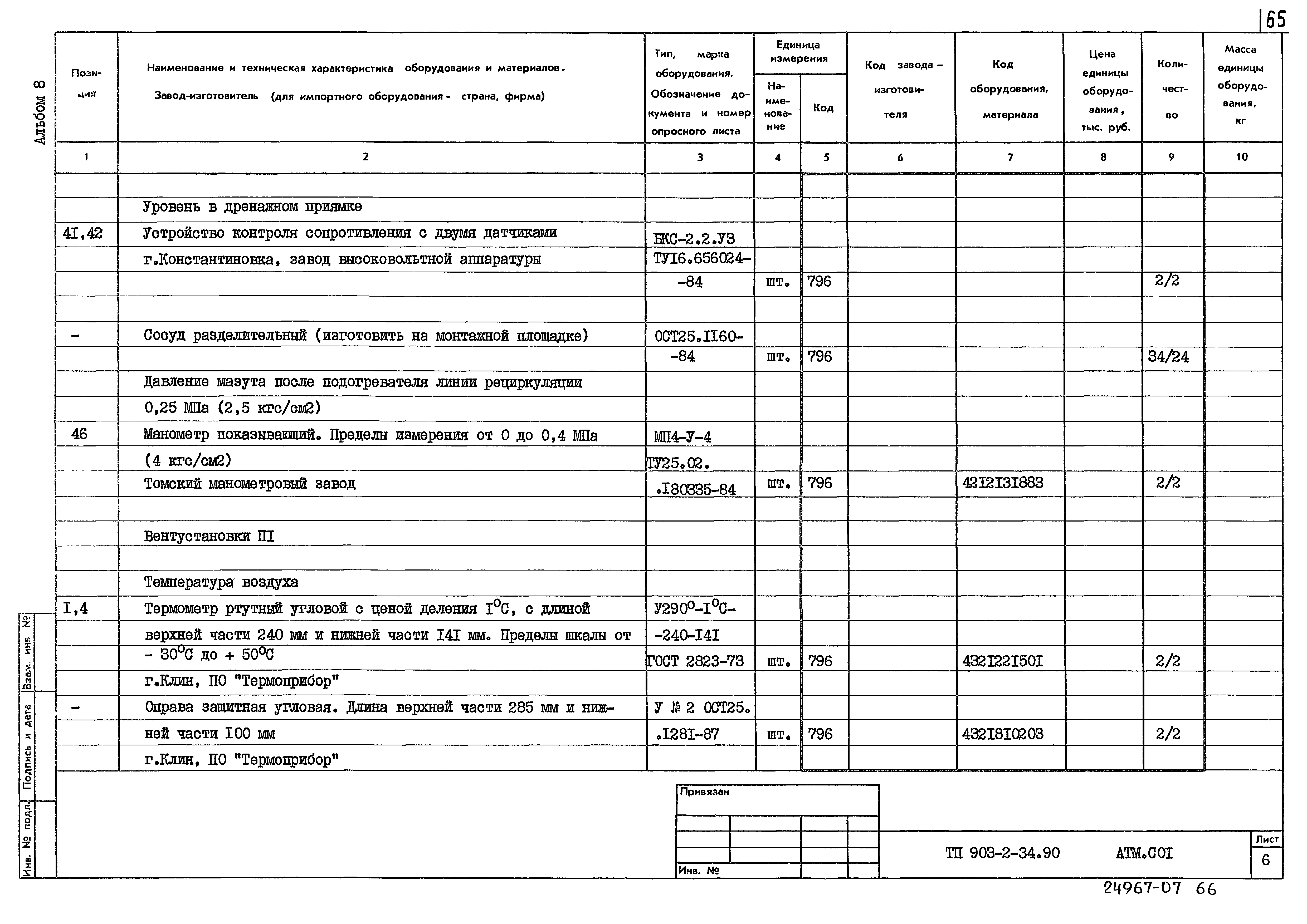 Типовой проект 903-2-34.90