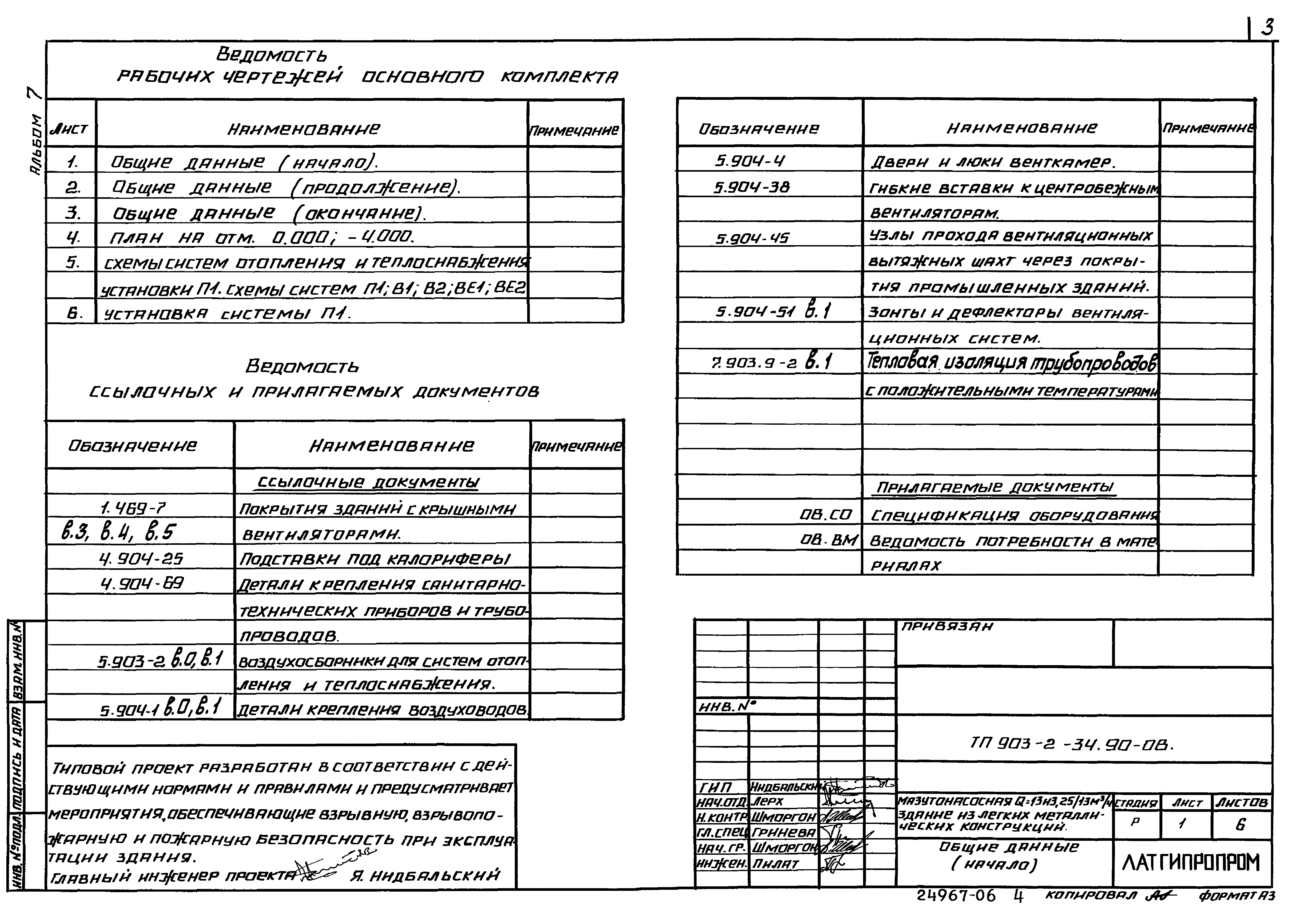 Типовой проект 903-2-34.90