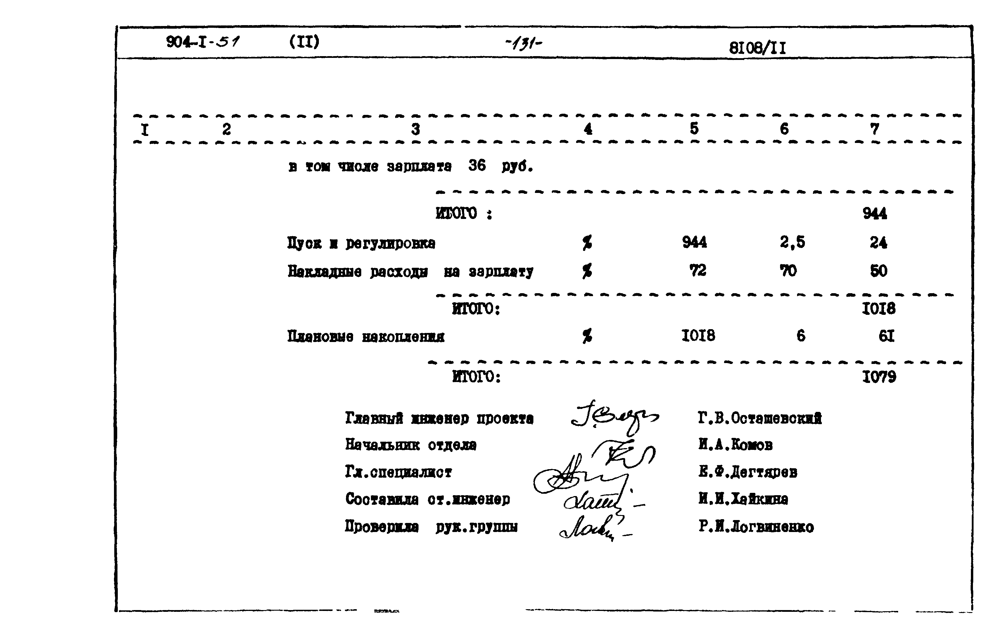 Типовой проект 904-1-51