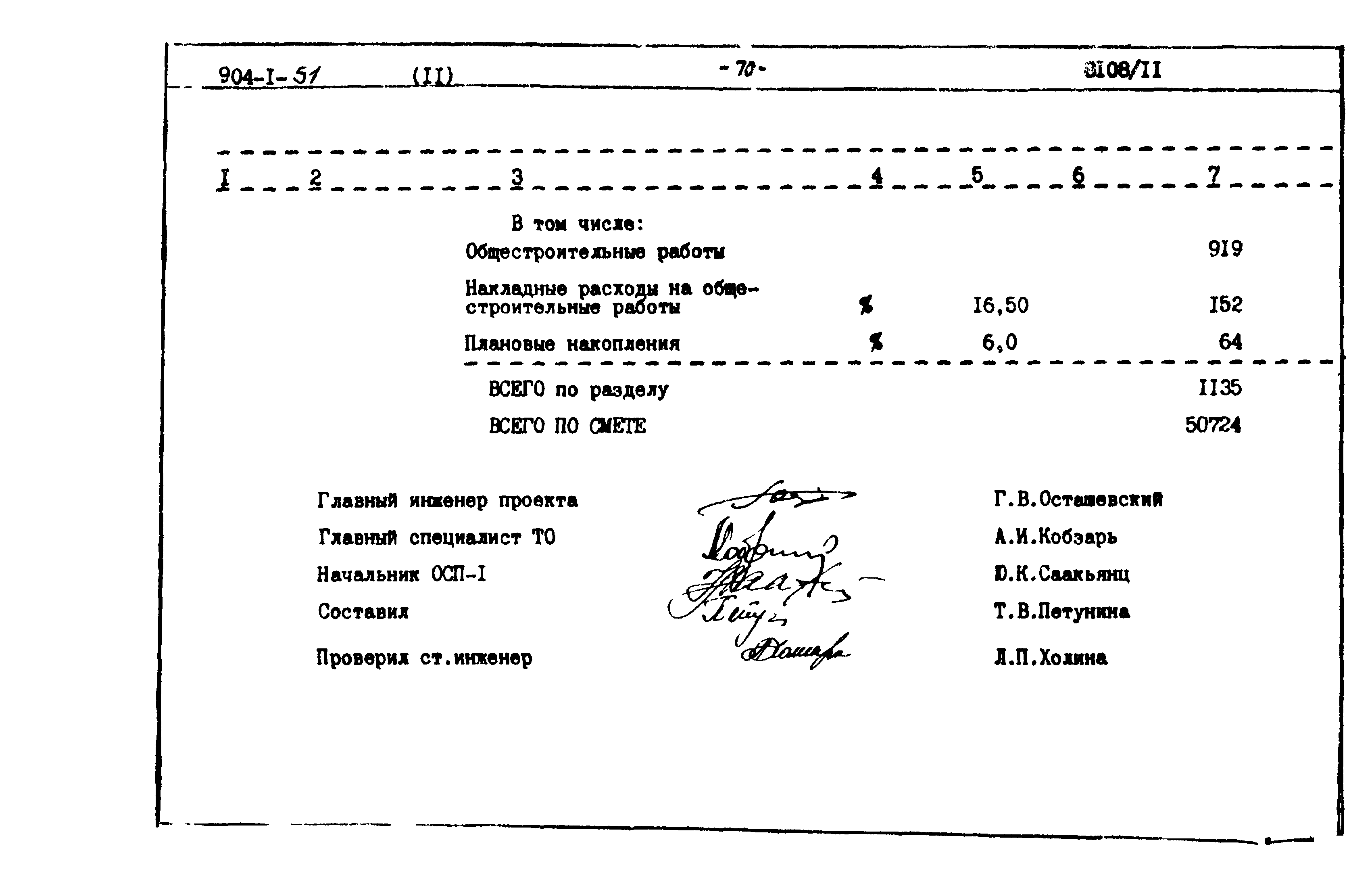 Типовой проект 904-1-51