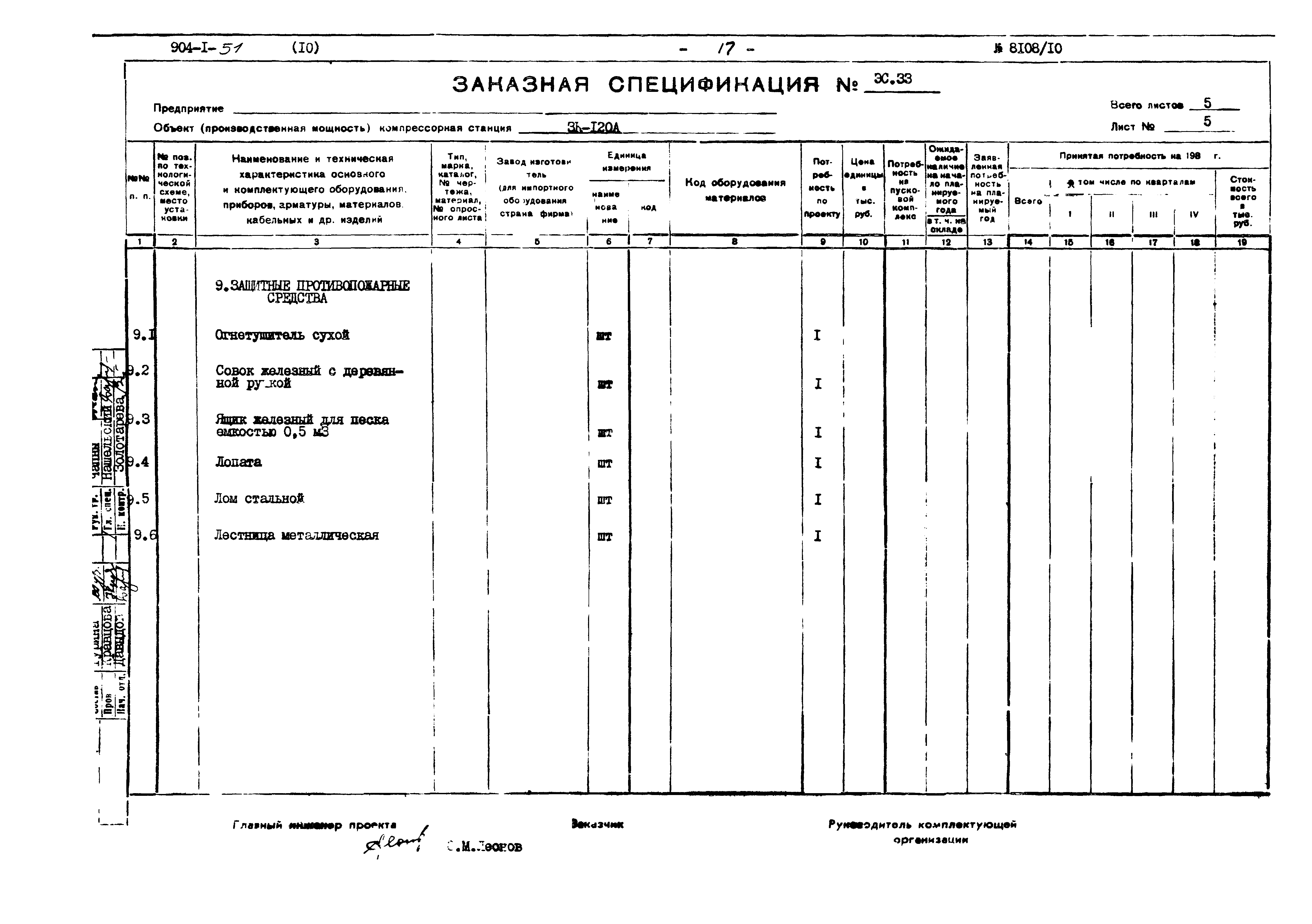 Типовой проект 904-1-51