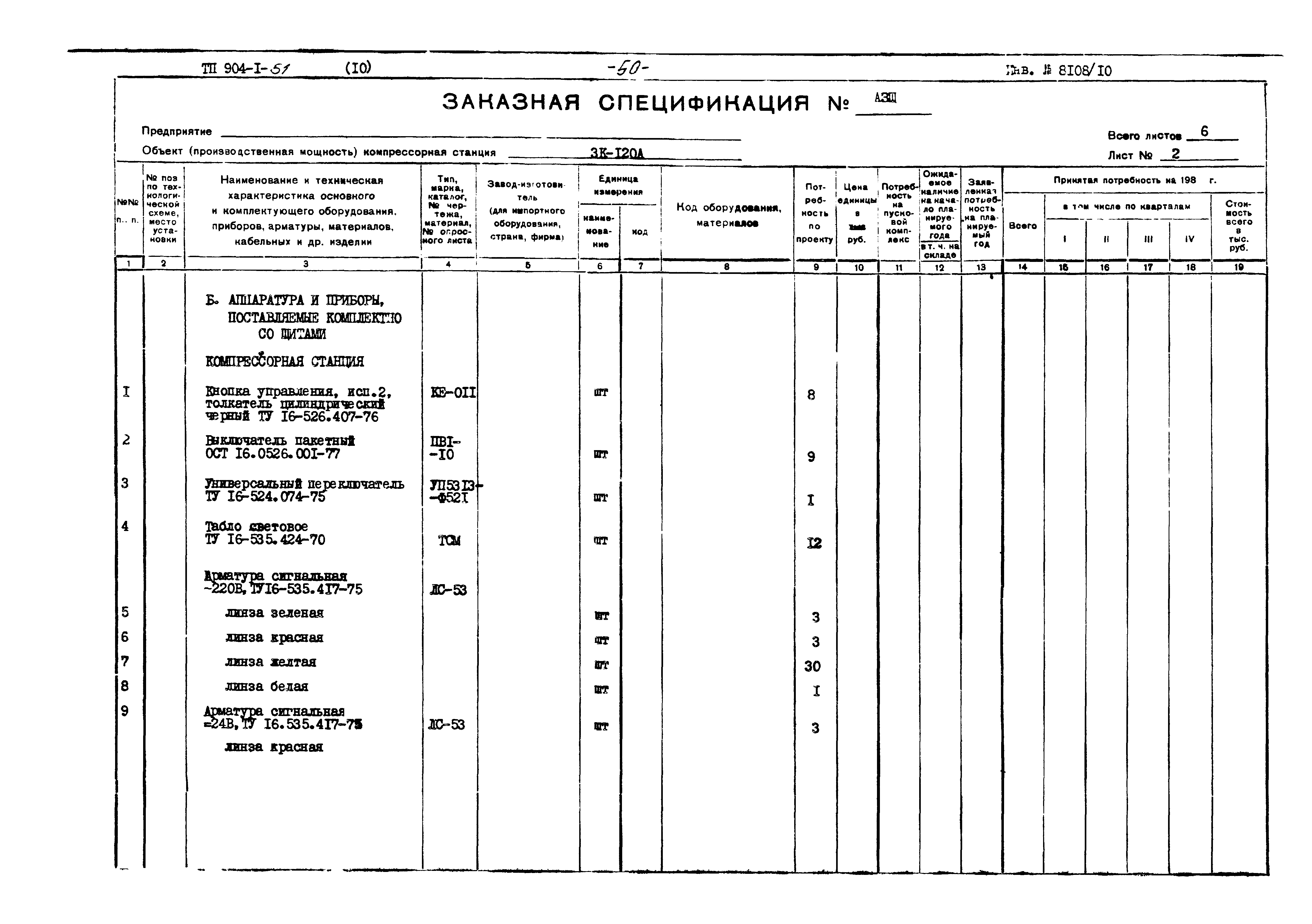 Типовой проект 904-1-51