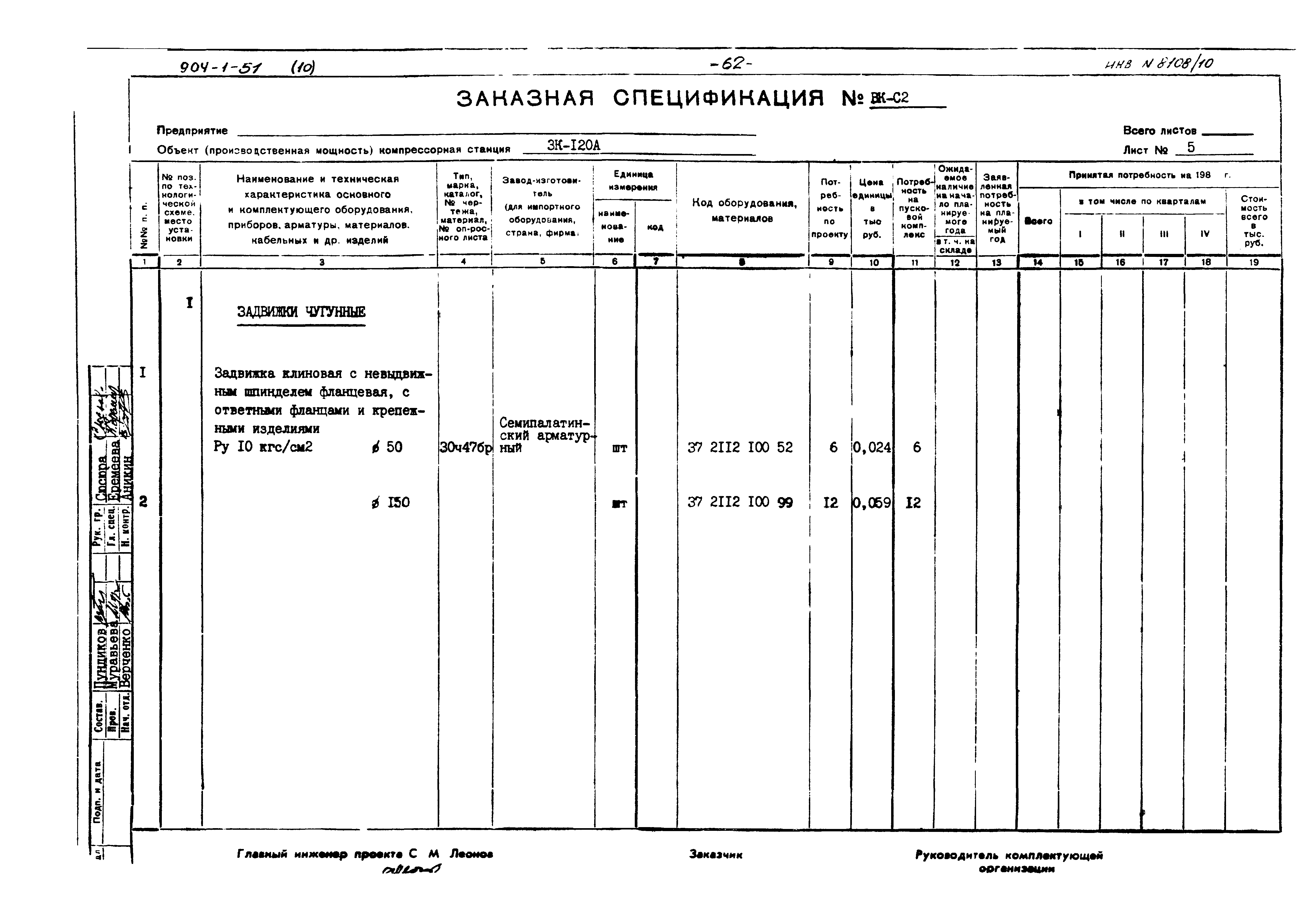 Типовой проект 904-1-51