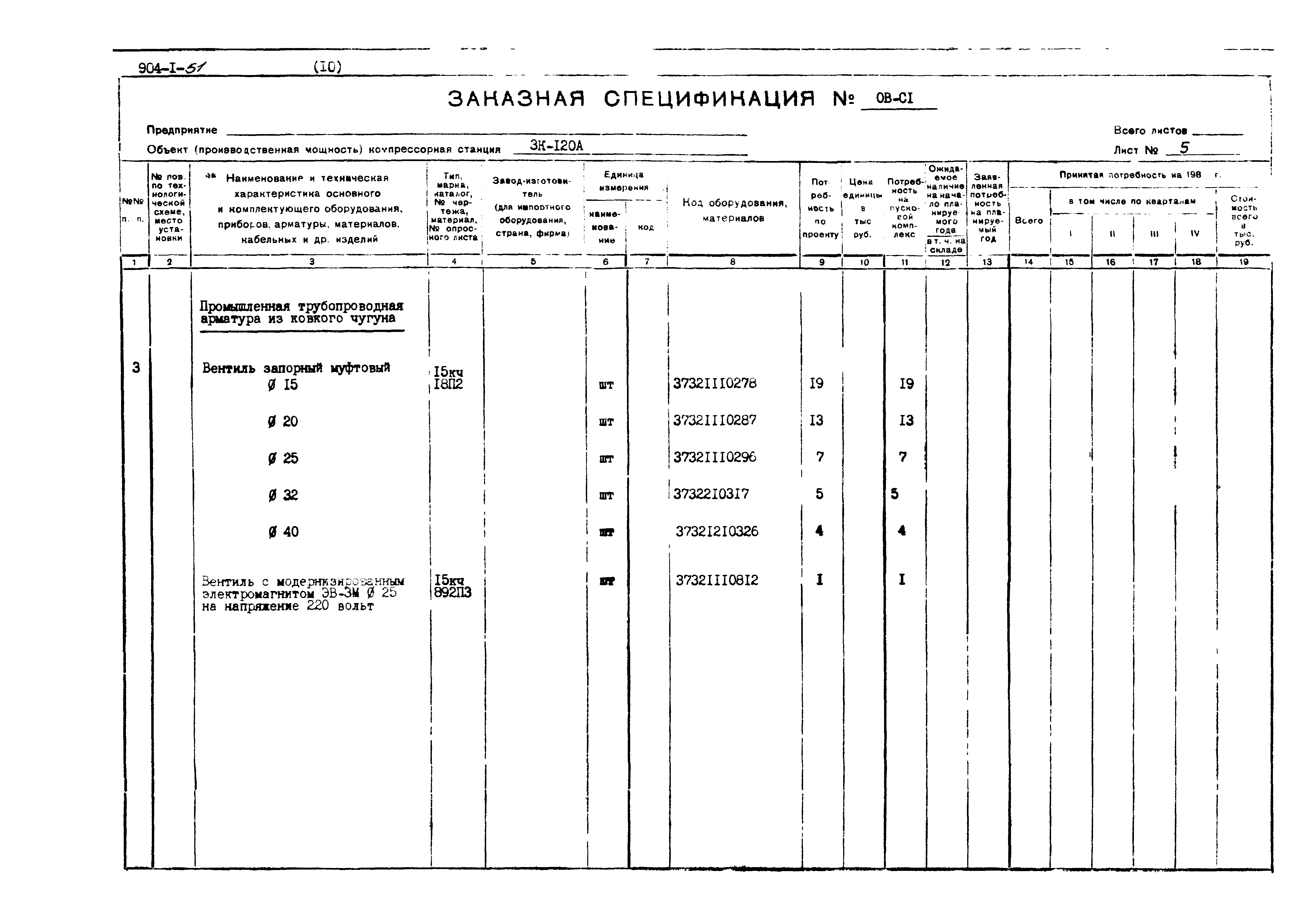 Типовой проект 904-1-51
