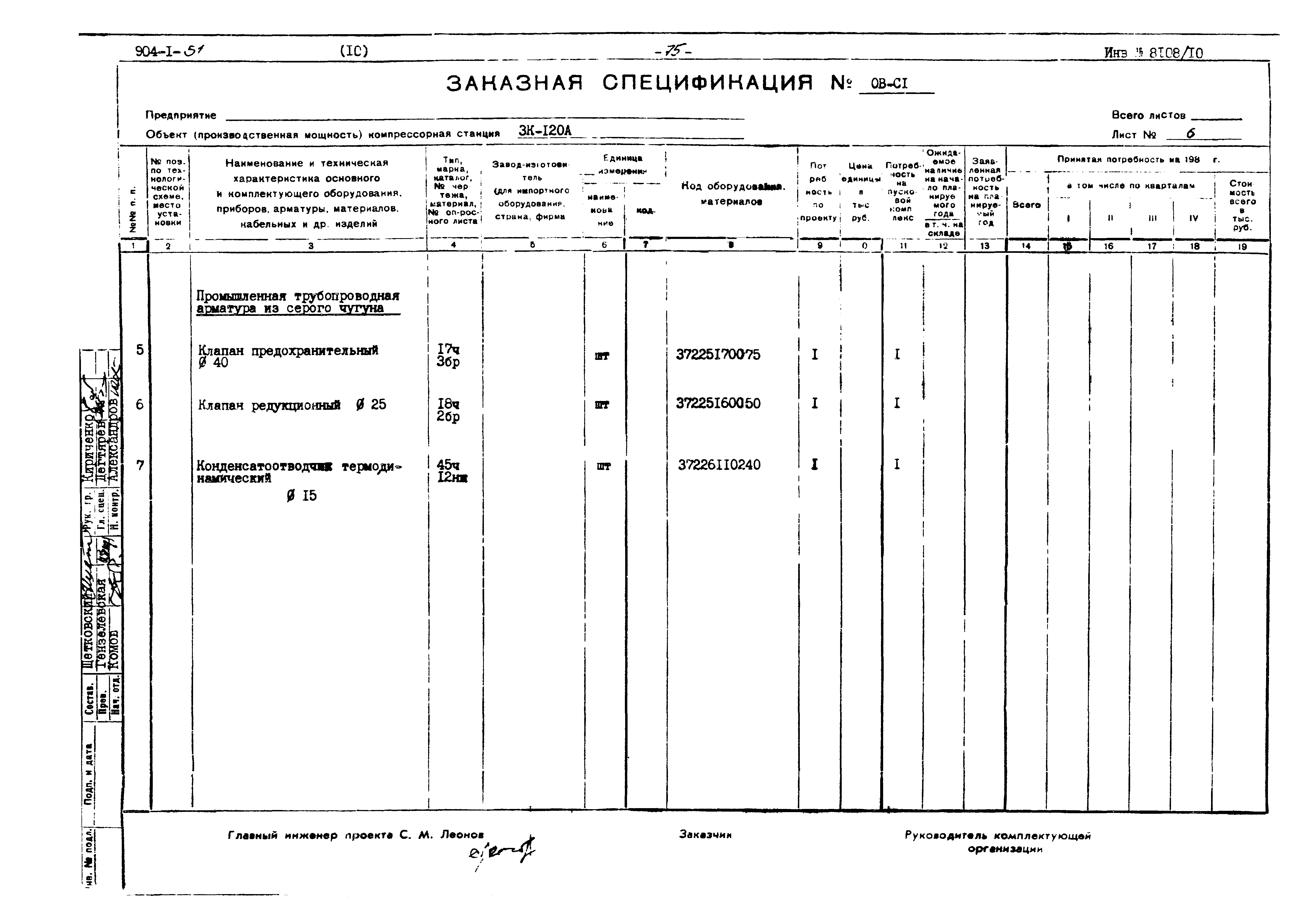 Типовой проект 904-1-51