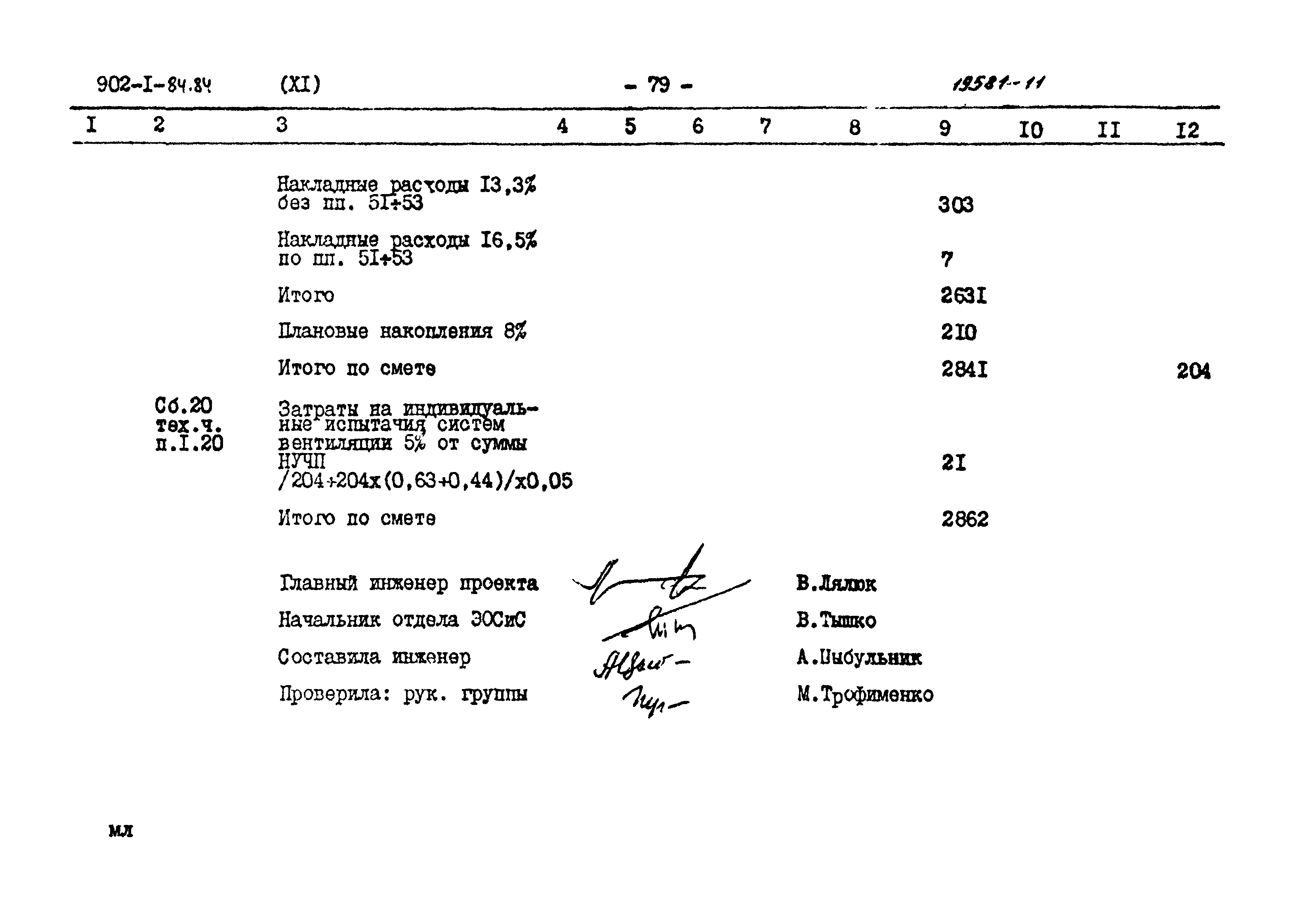 Типовой проект 902-1-87.84