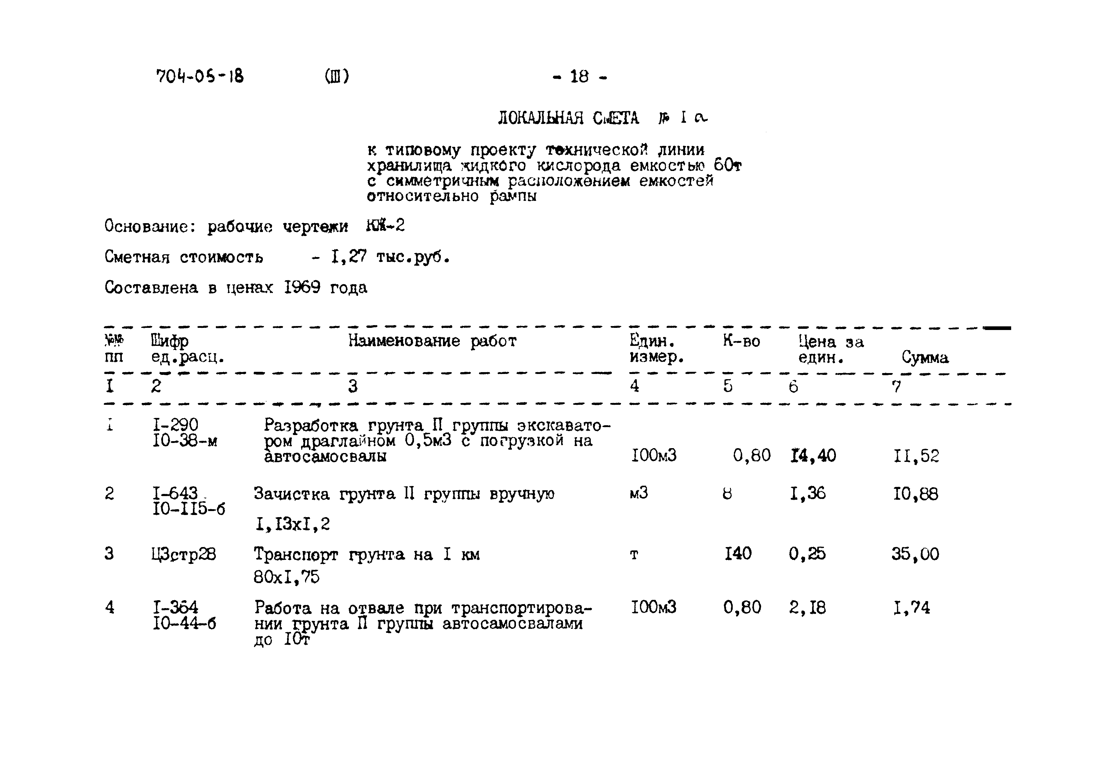 Типовые проектные решения 704-05-18