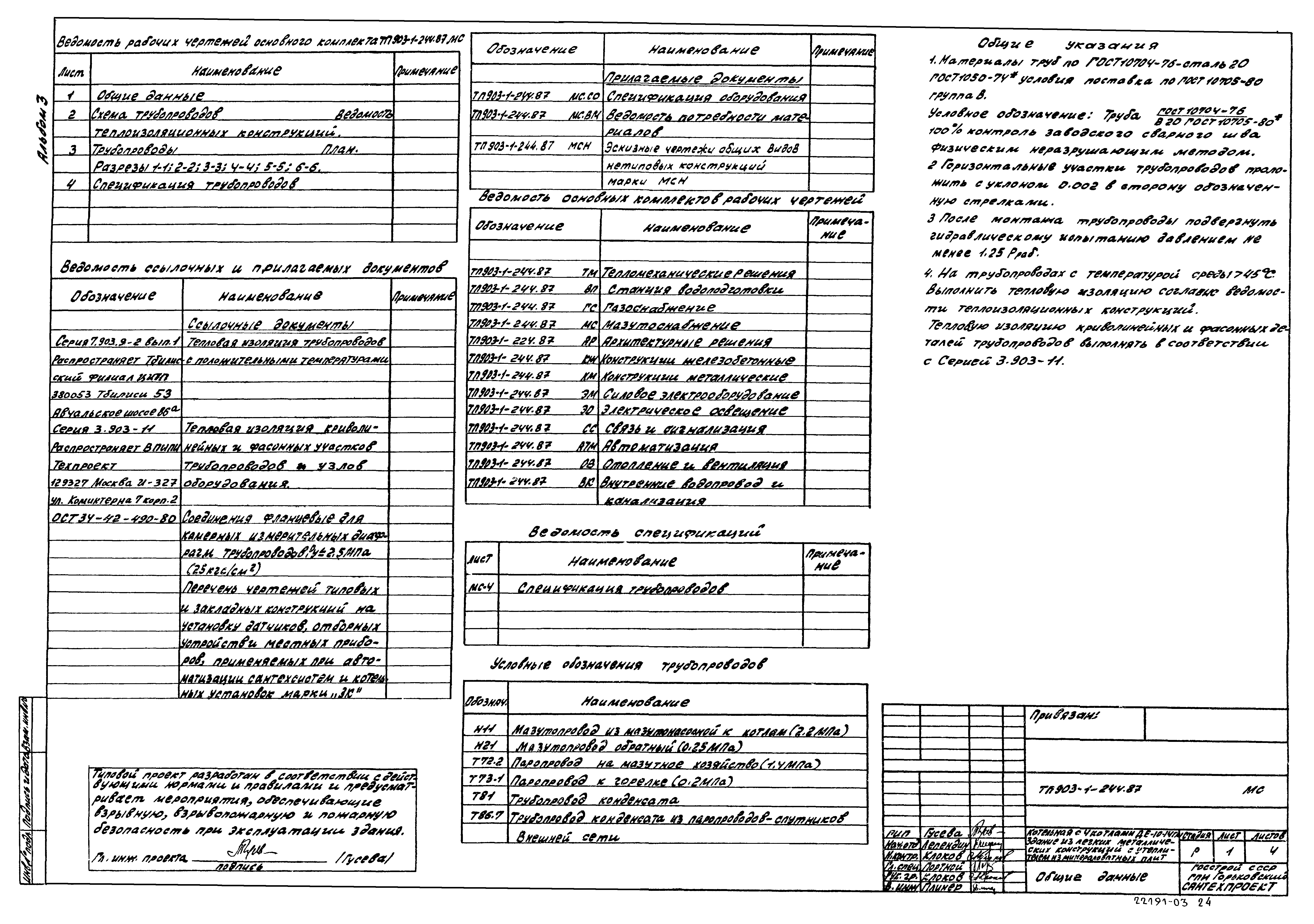 Типовой проект 903-1-244.87