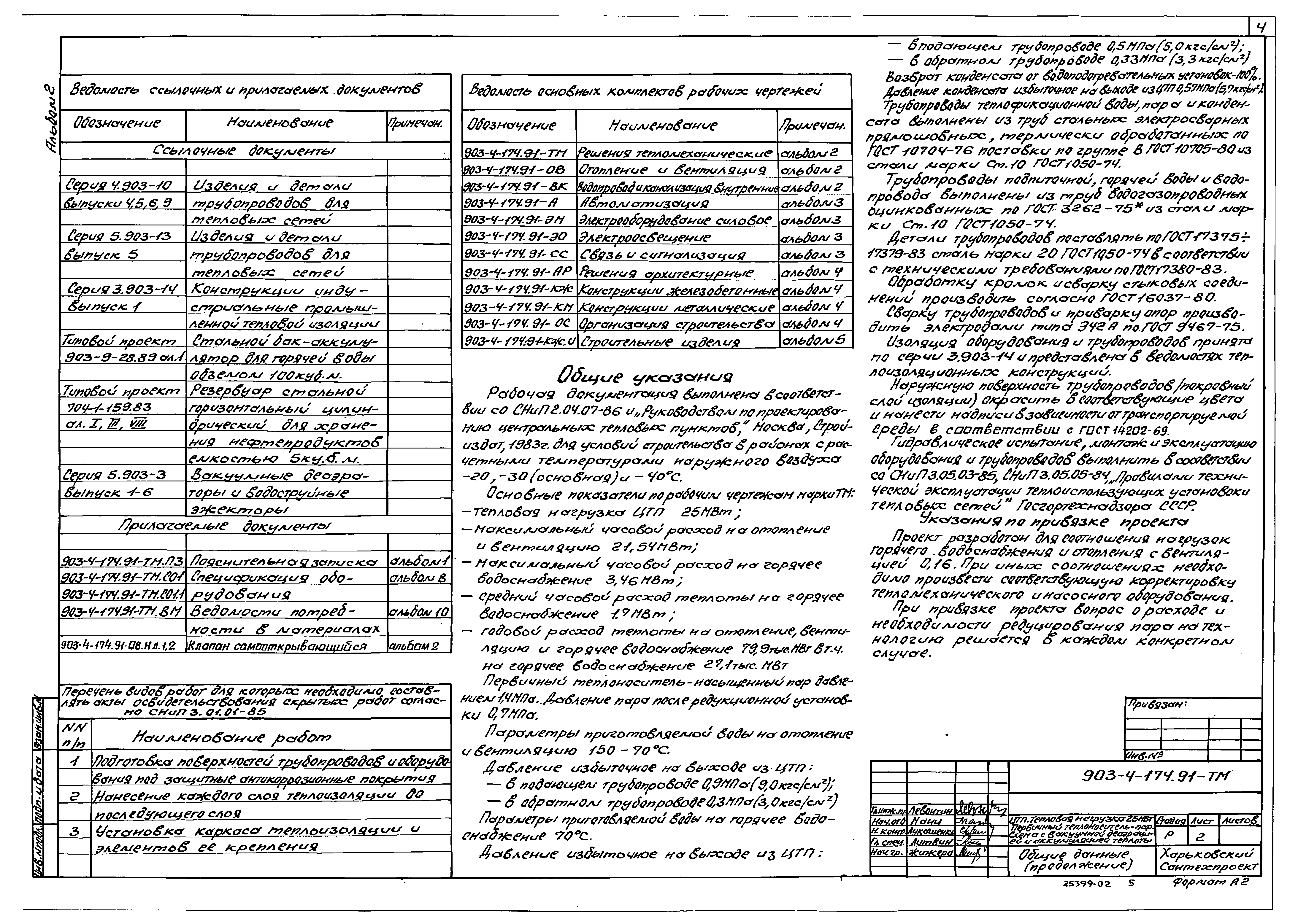 Типовой проект 903-4-174.91