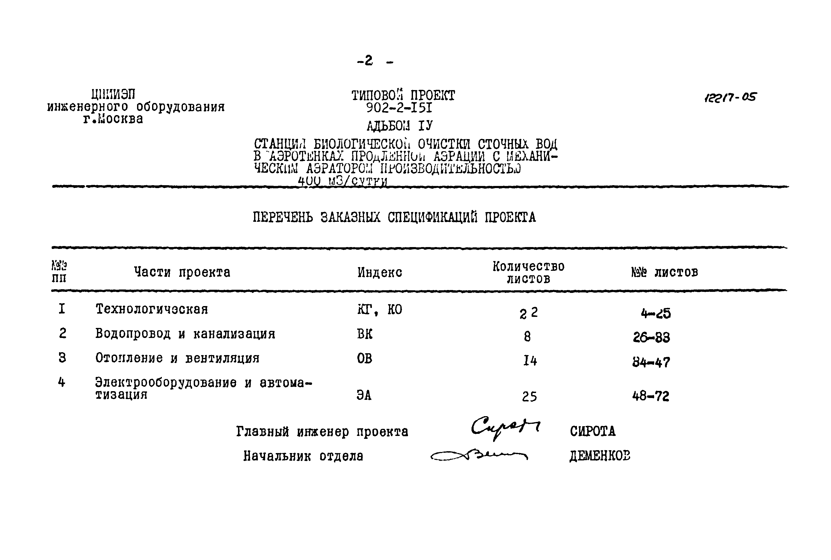 Типовой проект 902-2-151