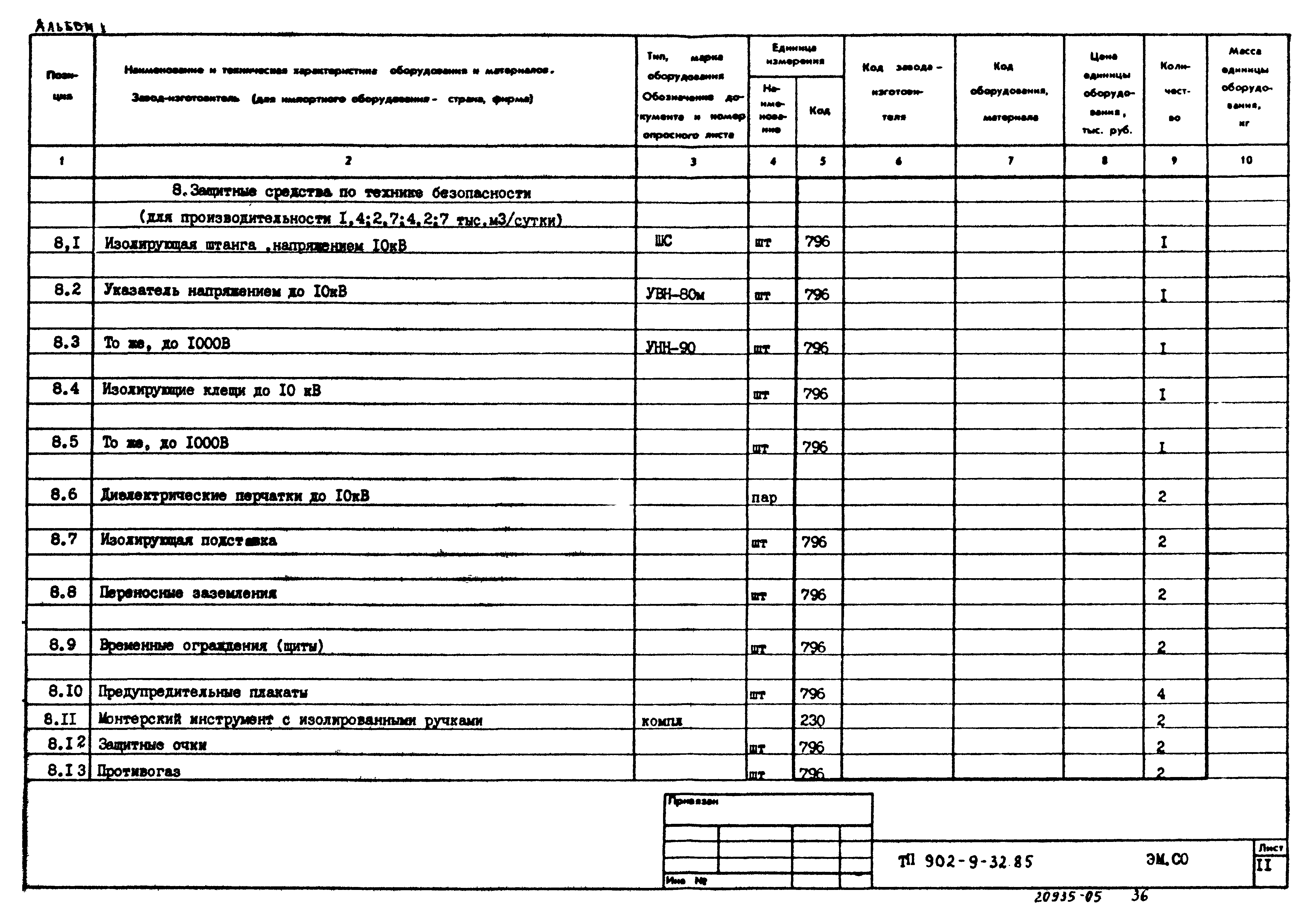 Типовой проект 902-9-32.85