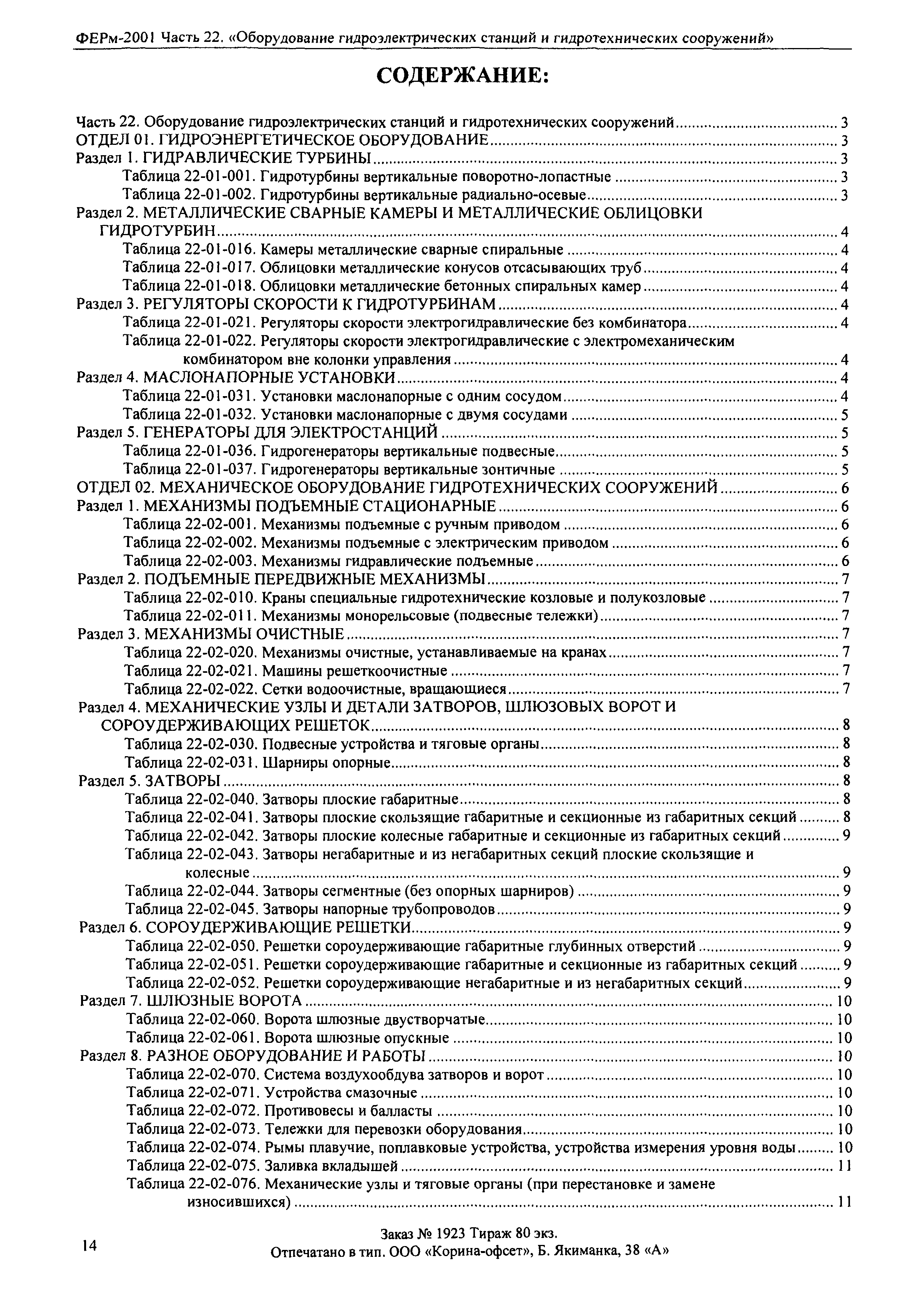 ФЕРм 2001-22