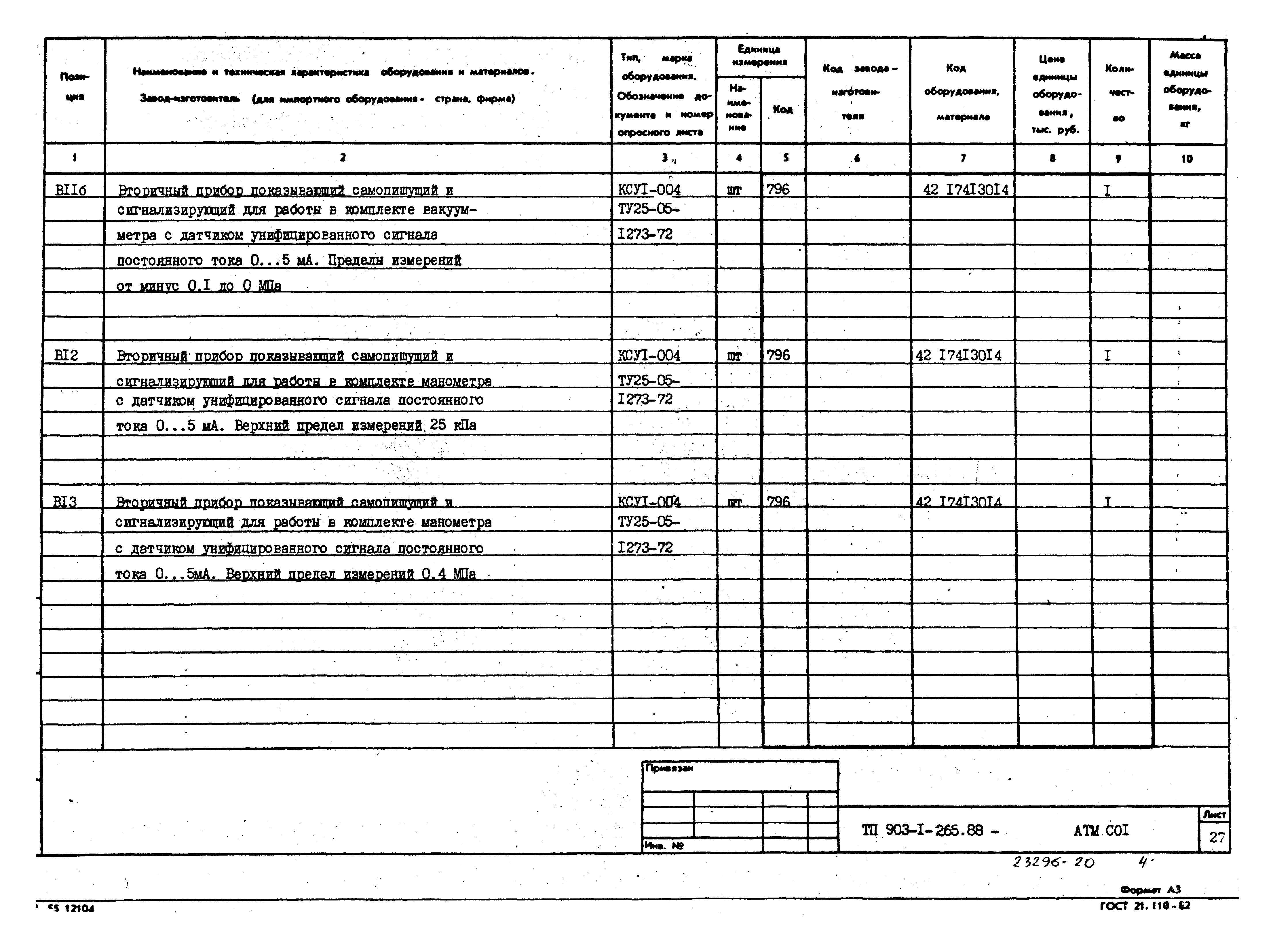 Типовой проект 903-1-265.88