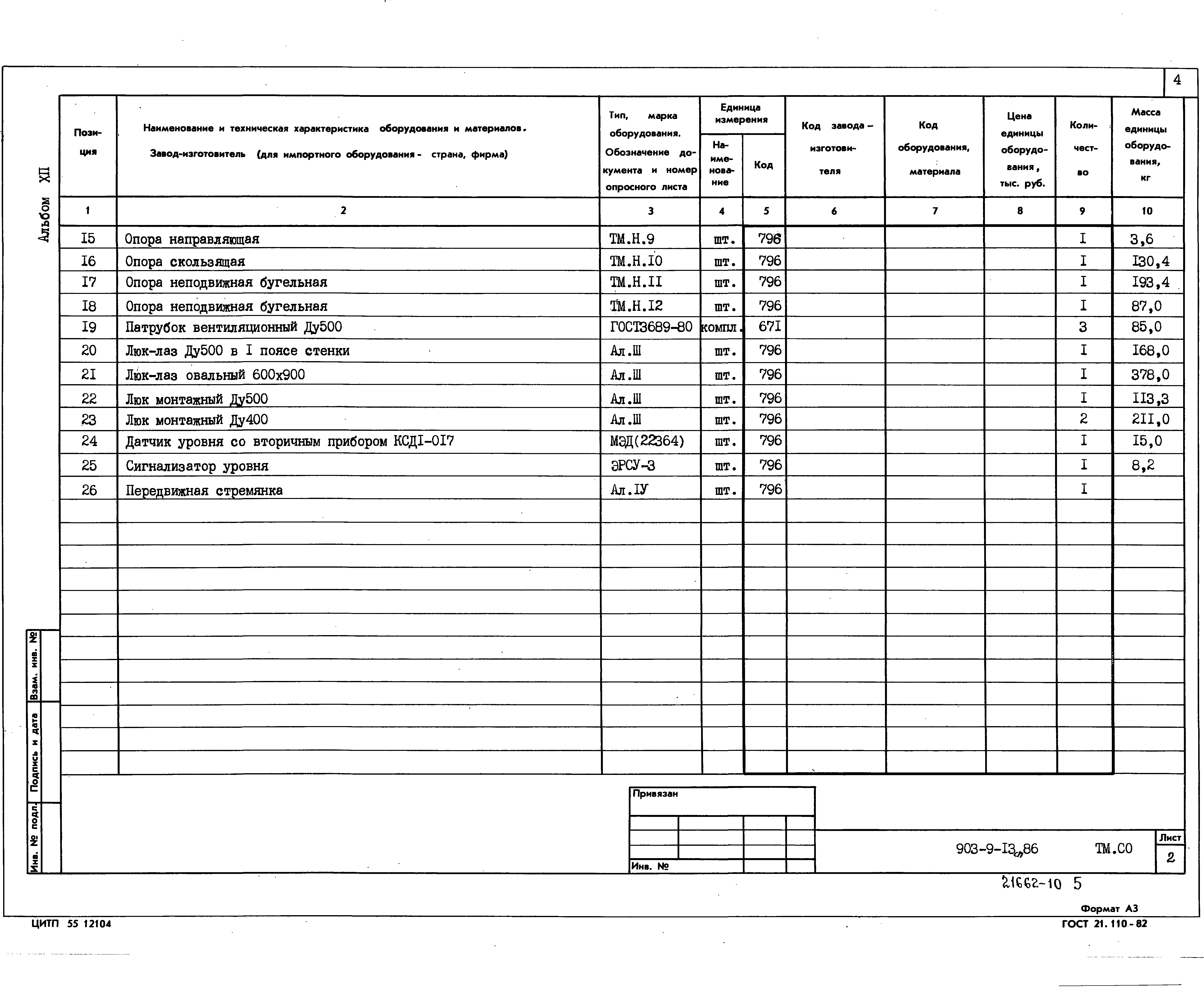 Типовой проект 903-9-13сп.86