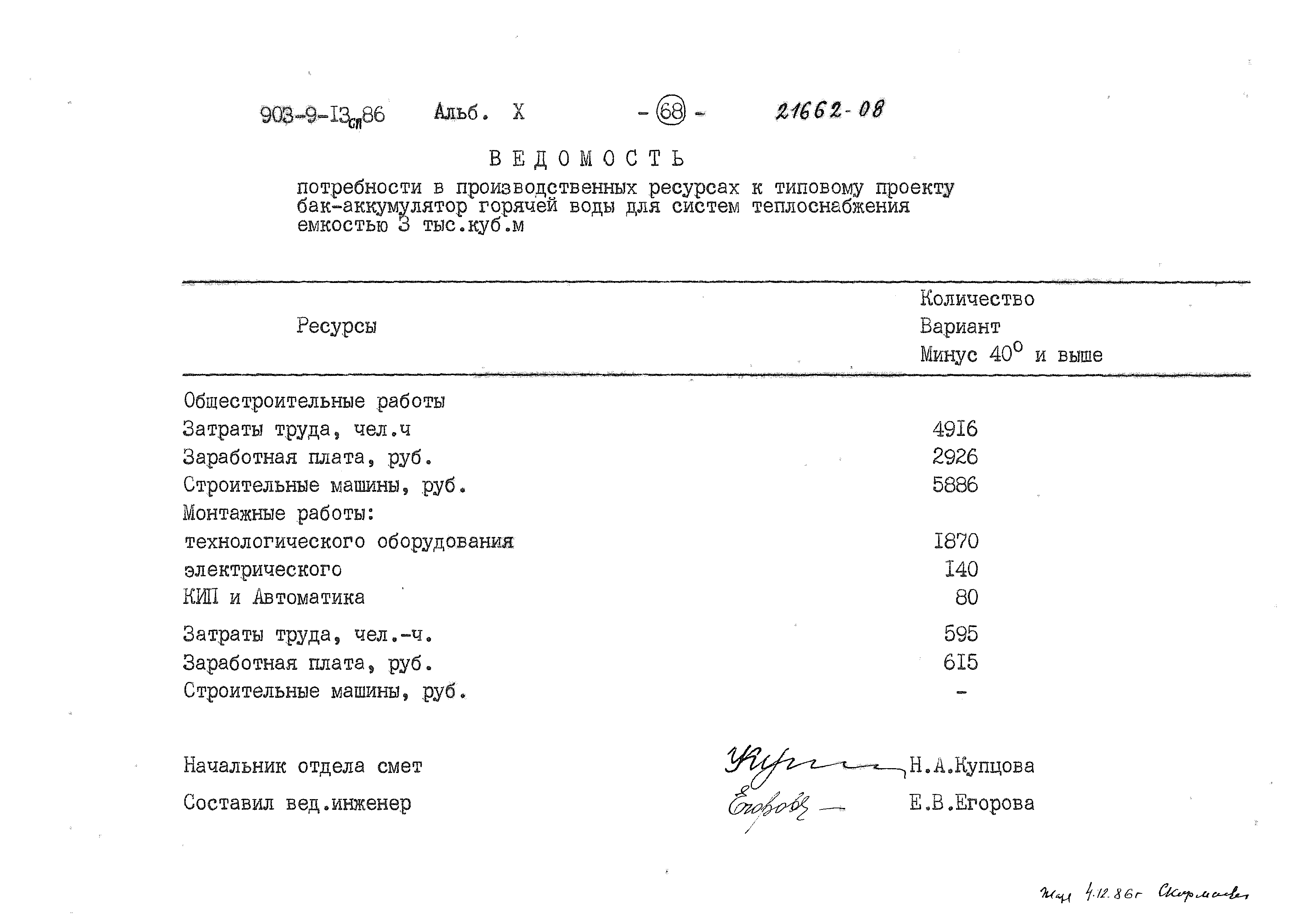 Типовой проект 903-9-13сп.86