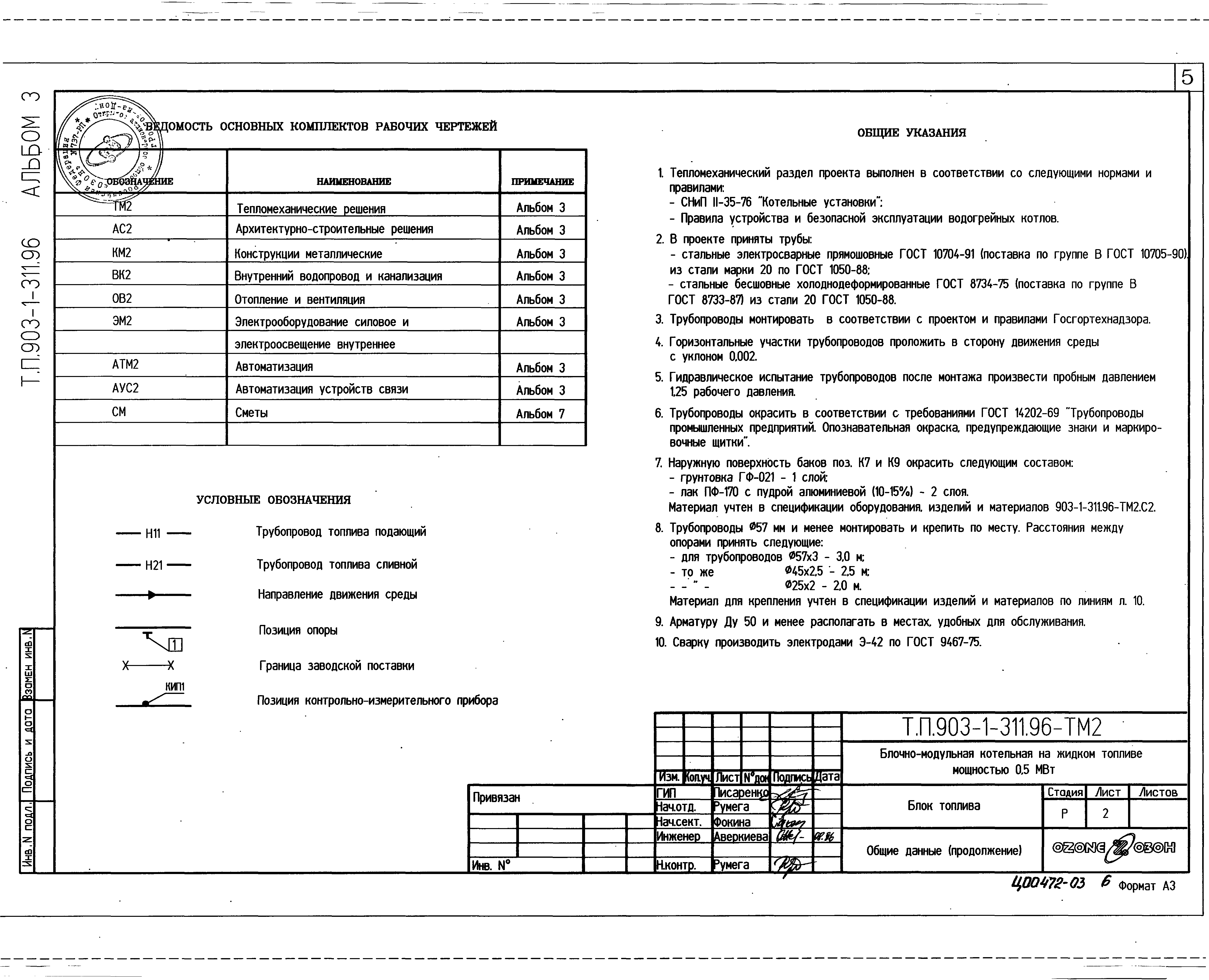 Типовой проект 903-1-311.96