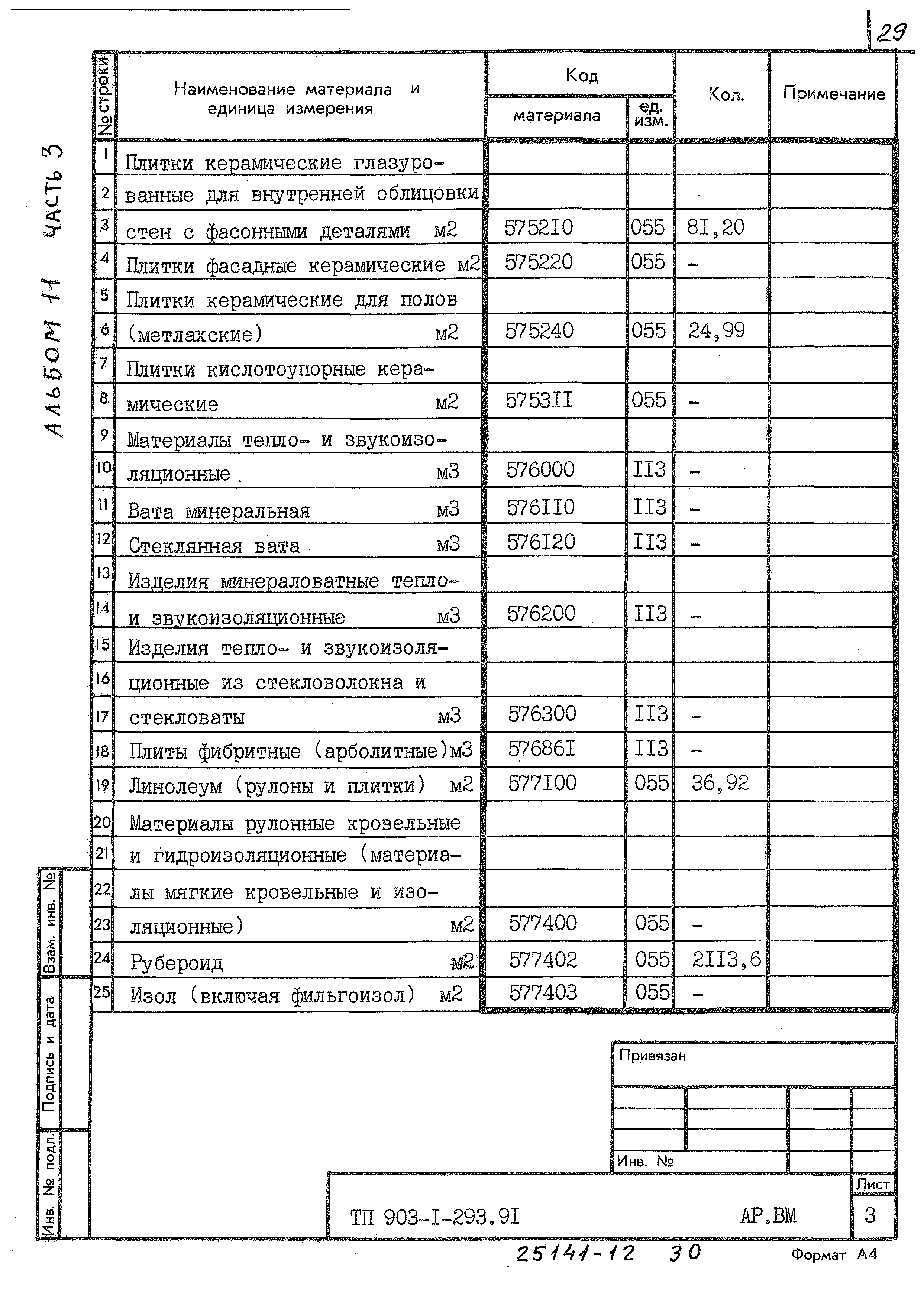 Типовой проект 903-1-293.91