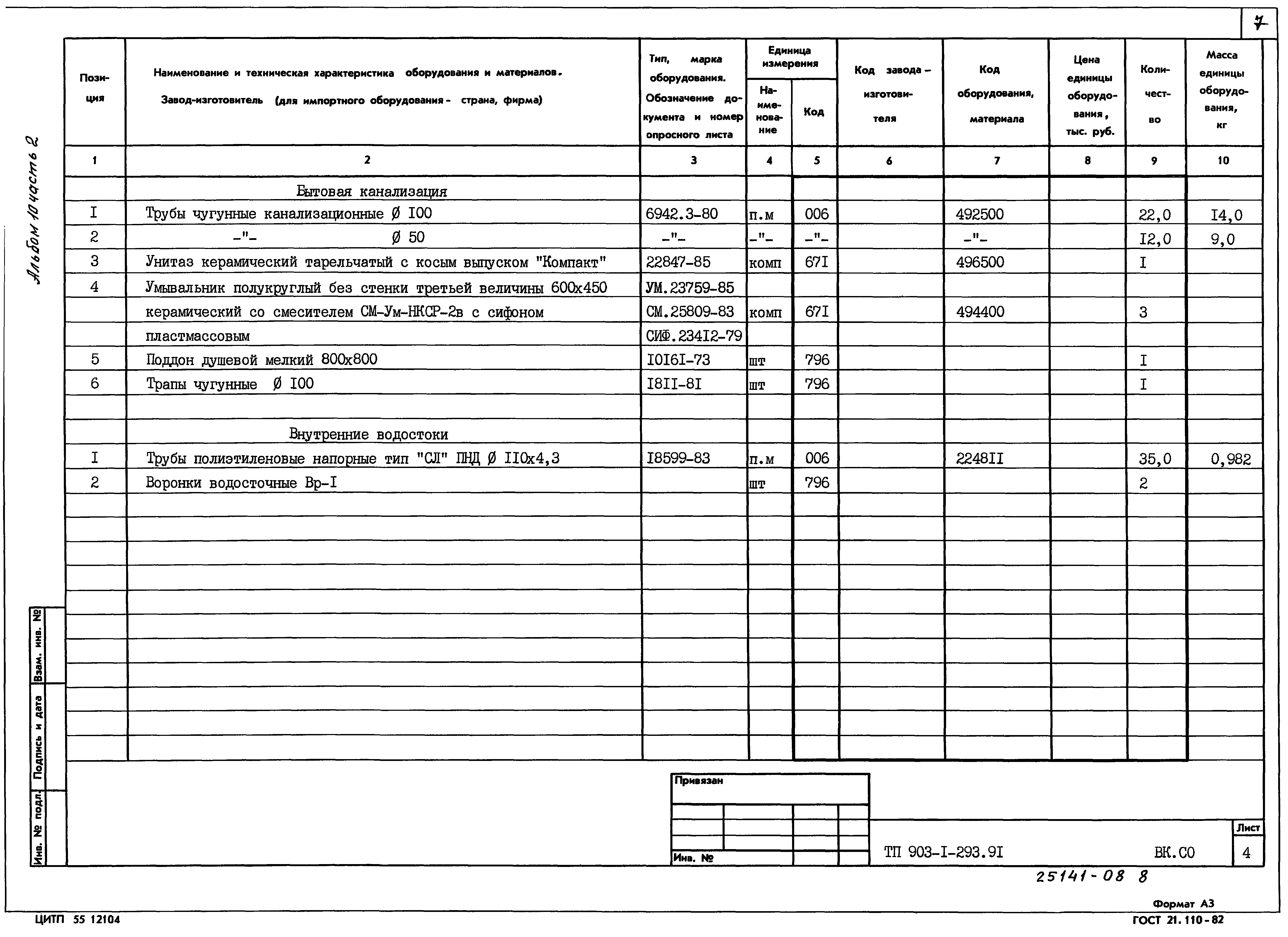 Типовой проект 903-1-293.91