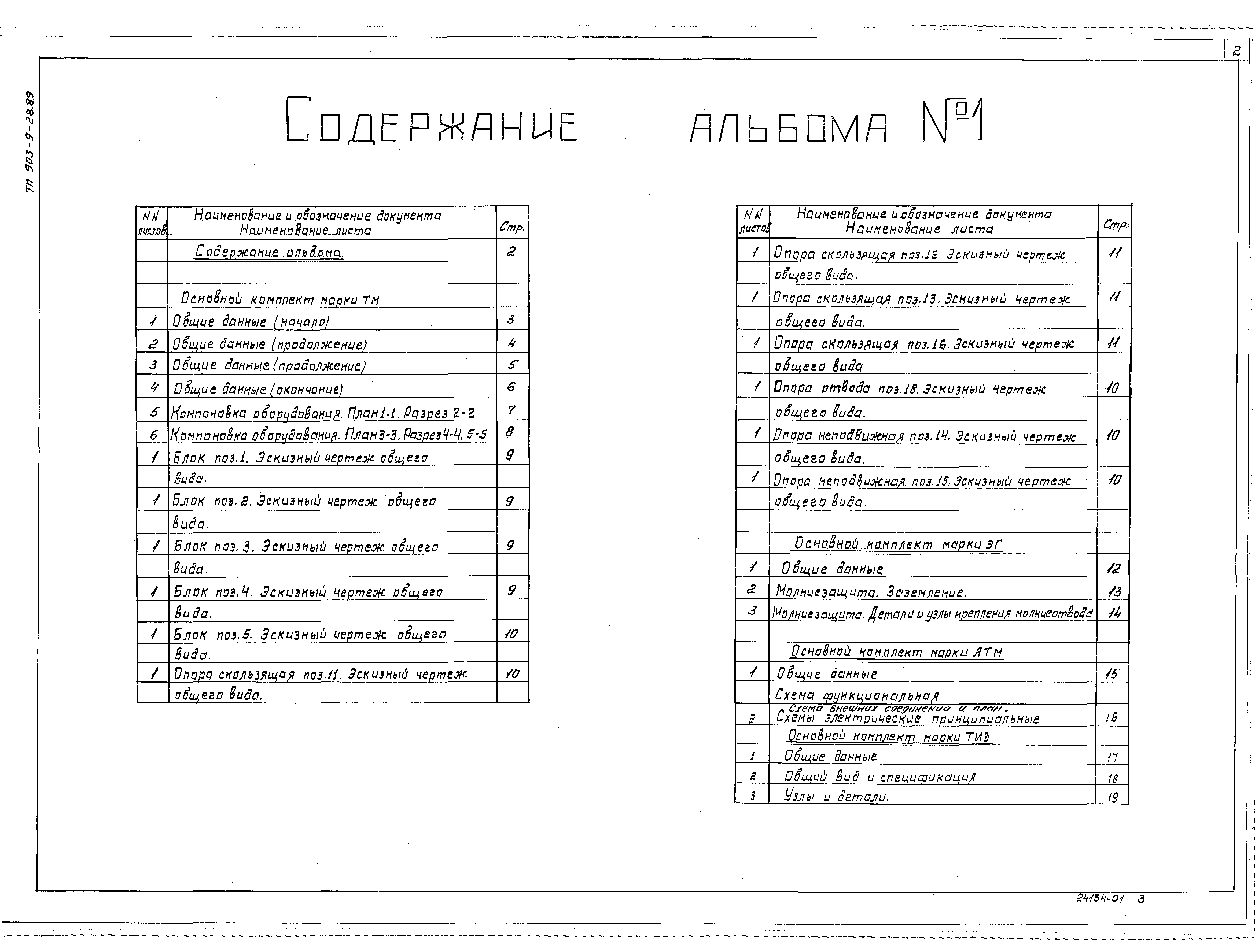 Типовой проект 903-9-28.89