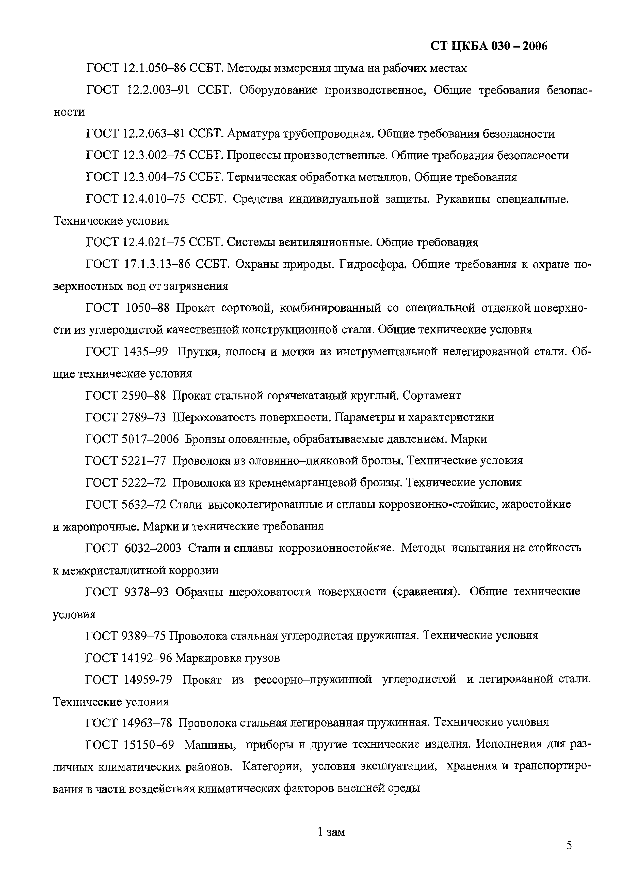 СТ ЦКБА 030-2006