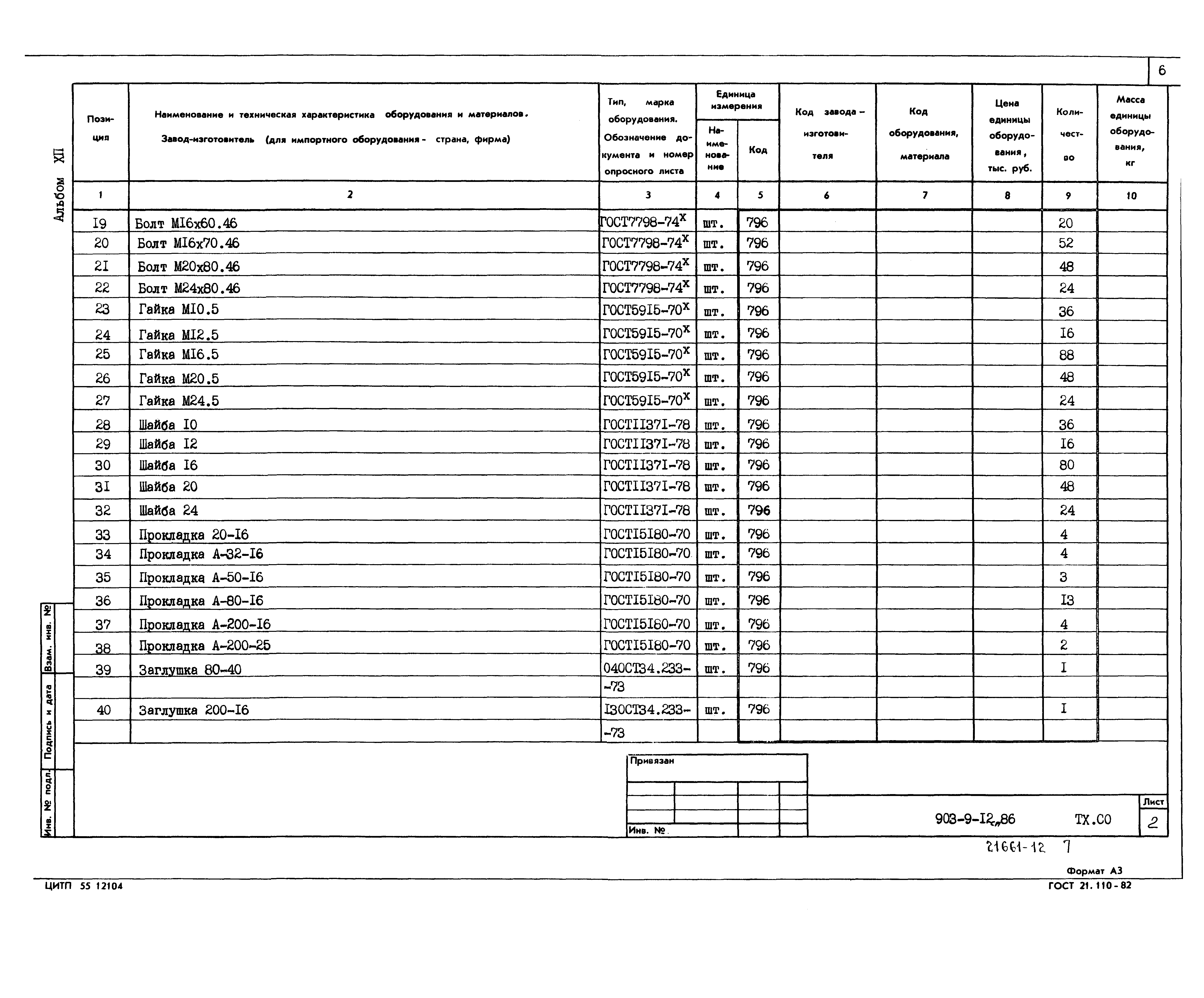 Типовой проект 903-9-12сп.86