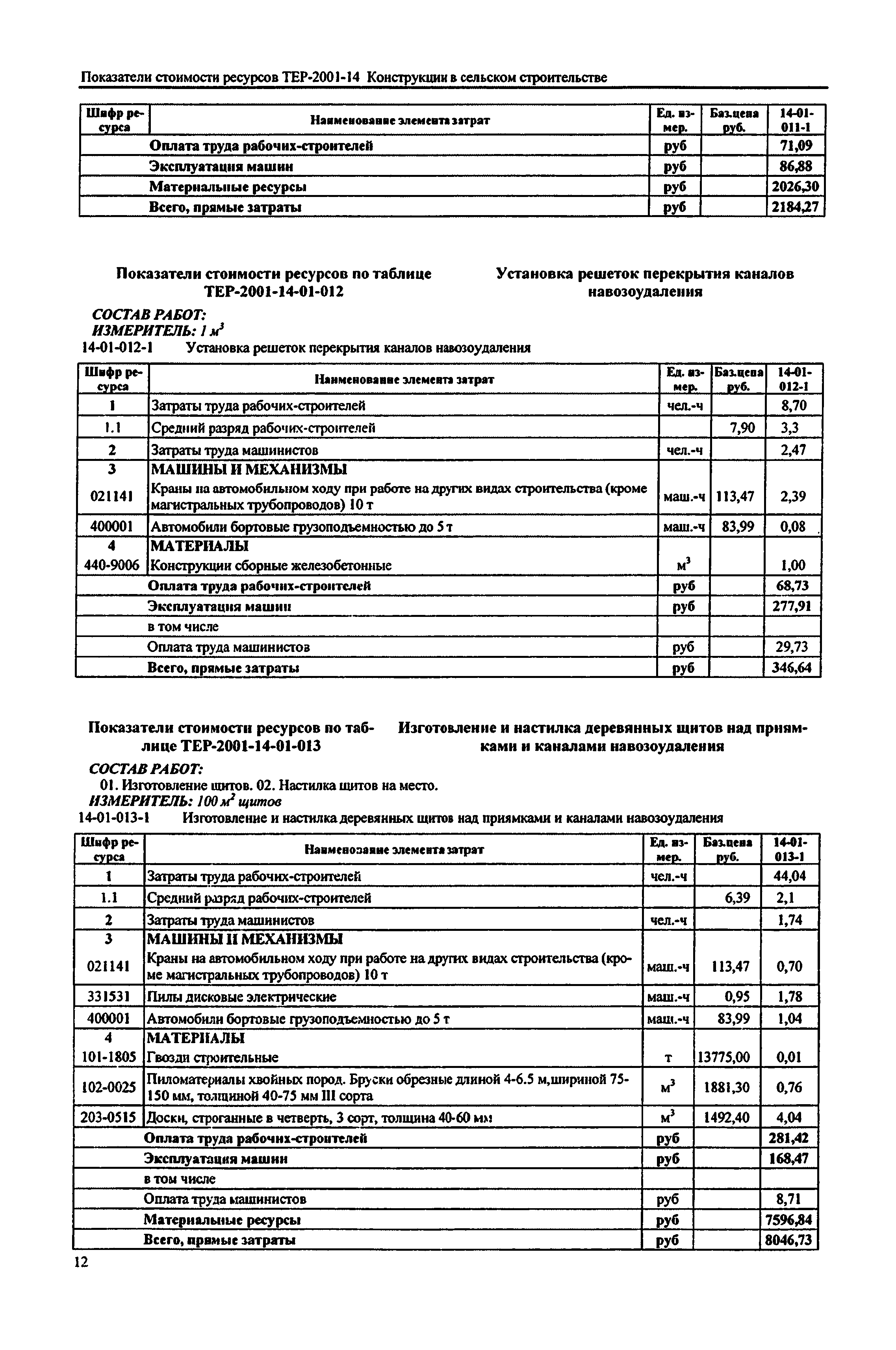 Справочное пособие к ТЕР 81-02-14-2001