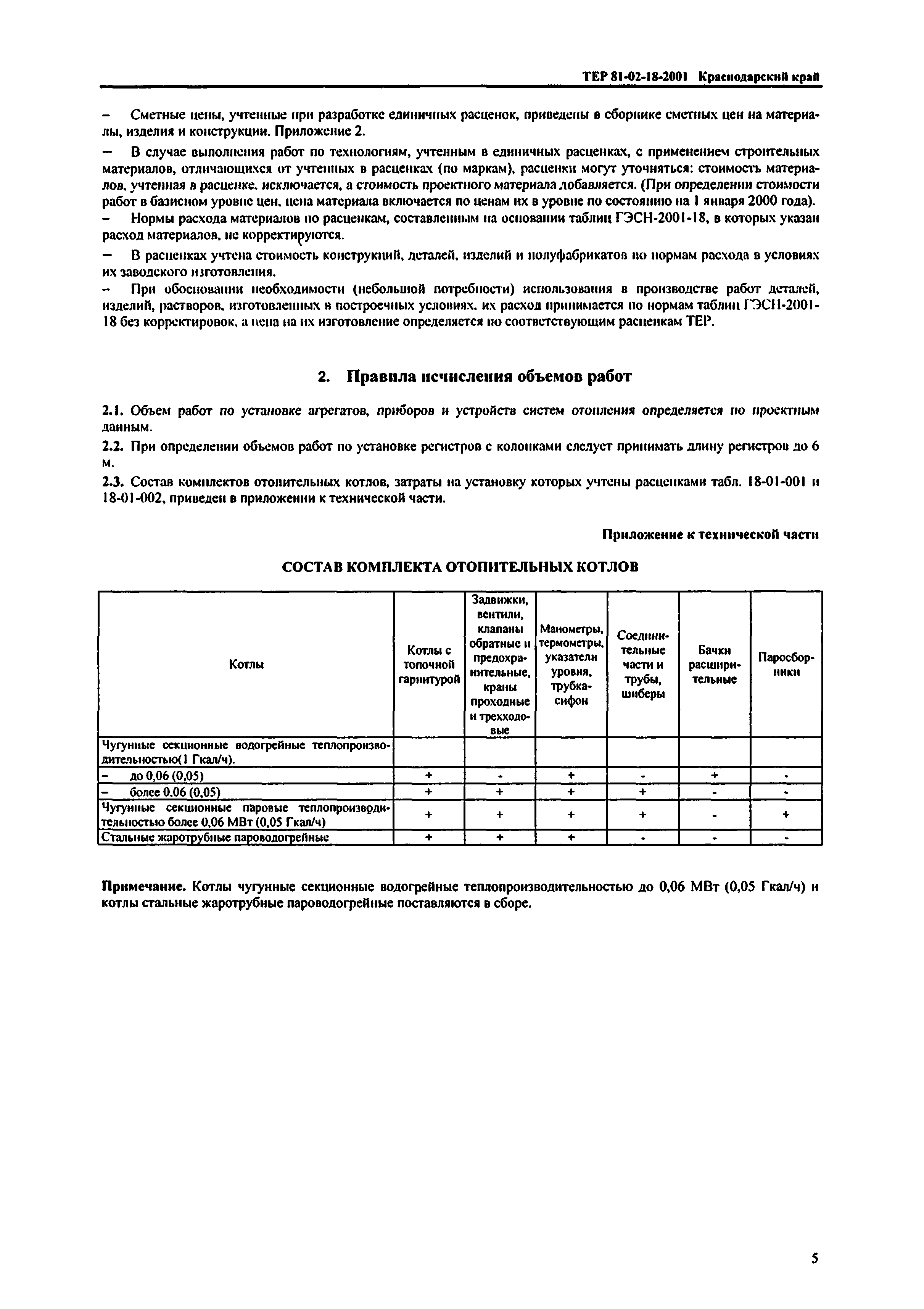 ТЕР Краснодарского края 2001-18