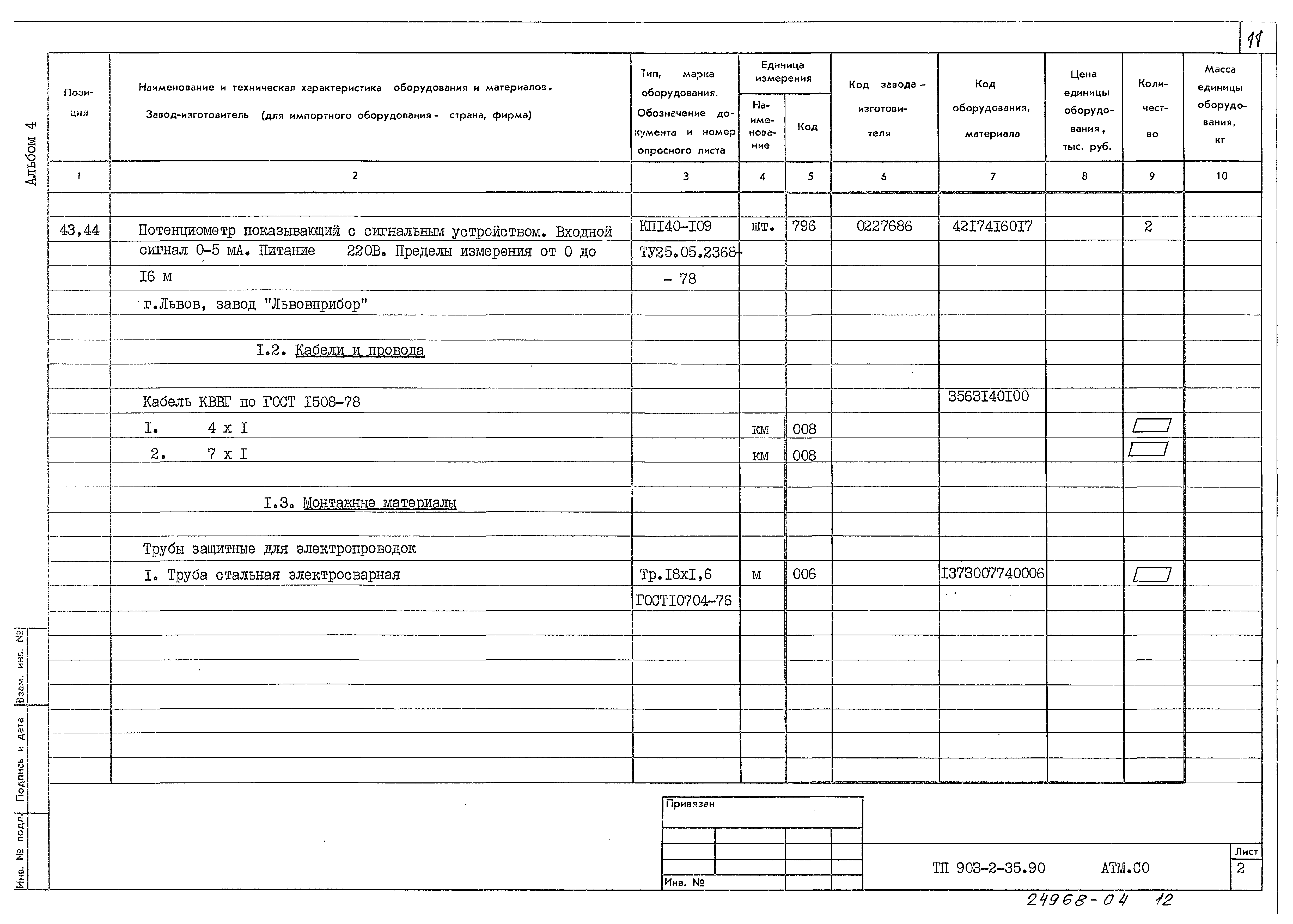 Типовой проект 903-2-35.90