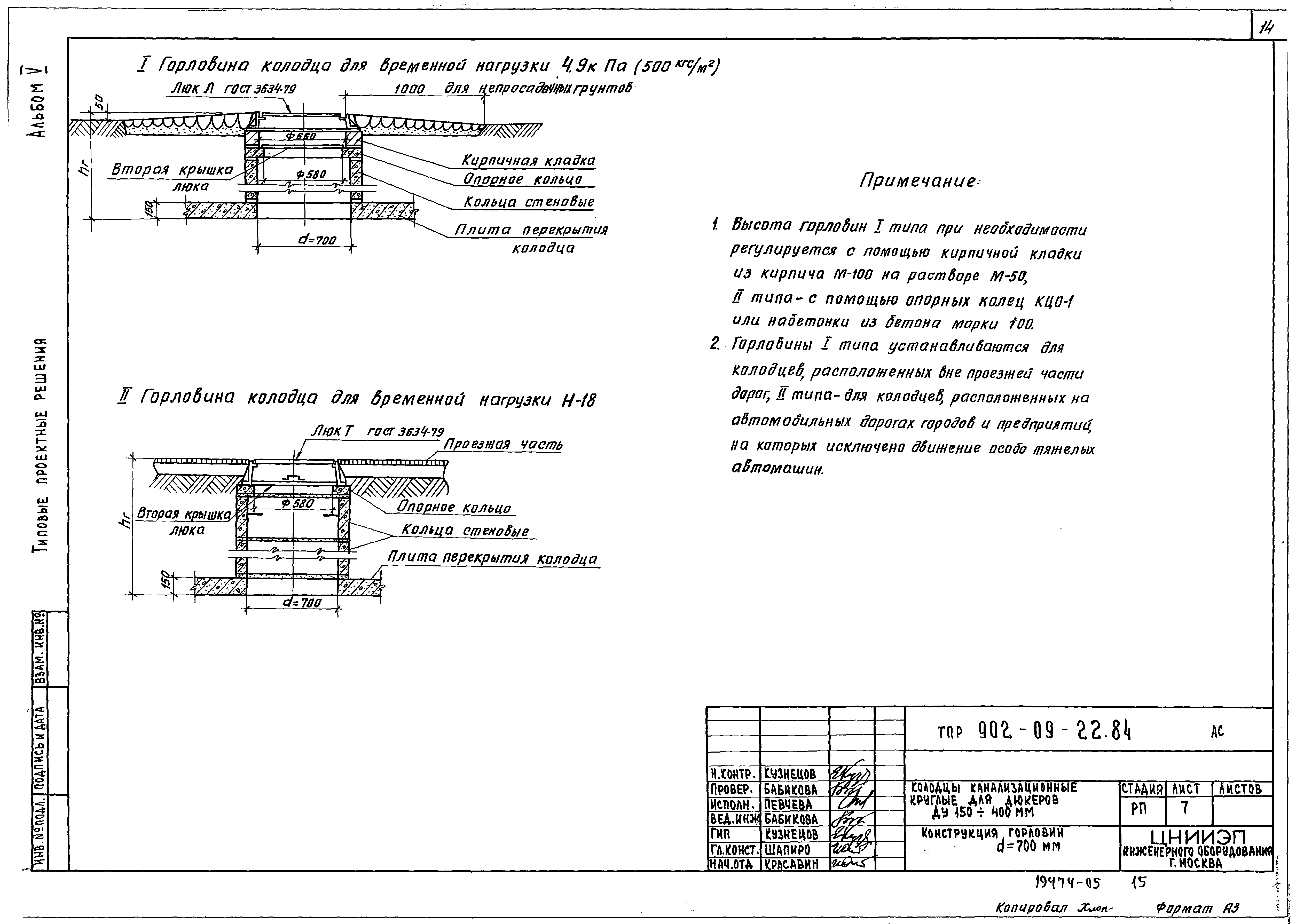 Типовые проектные решения 902-09-22.84
