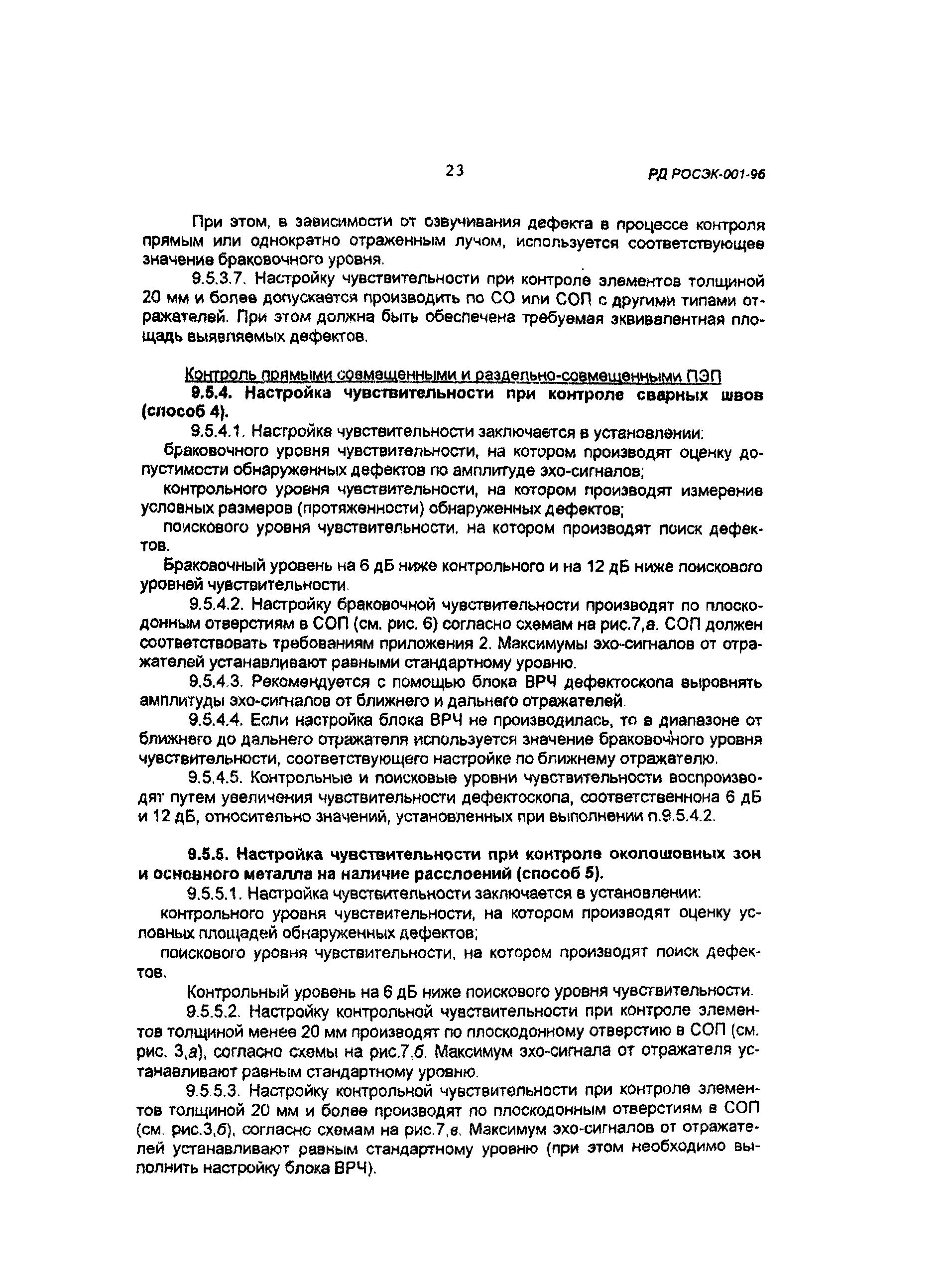 РД РОСЭК 001-96