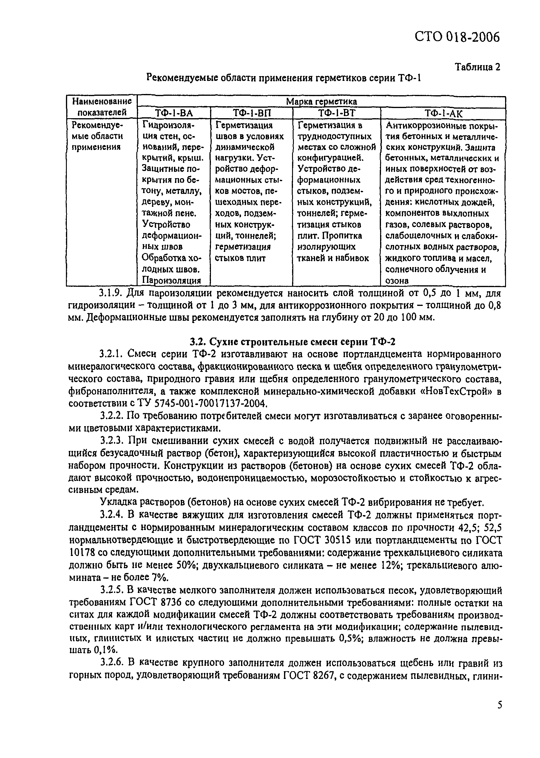 СТО 018-2006