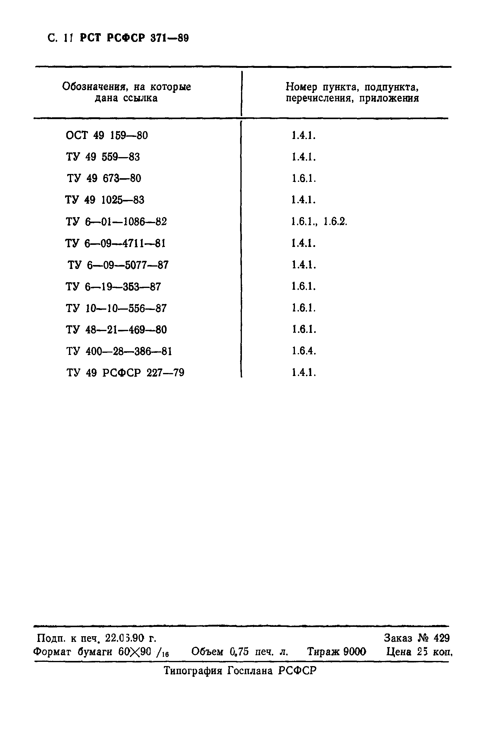 РСТ РСФСР 371-89