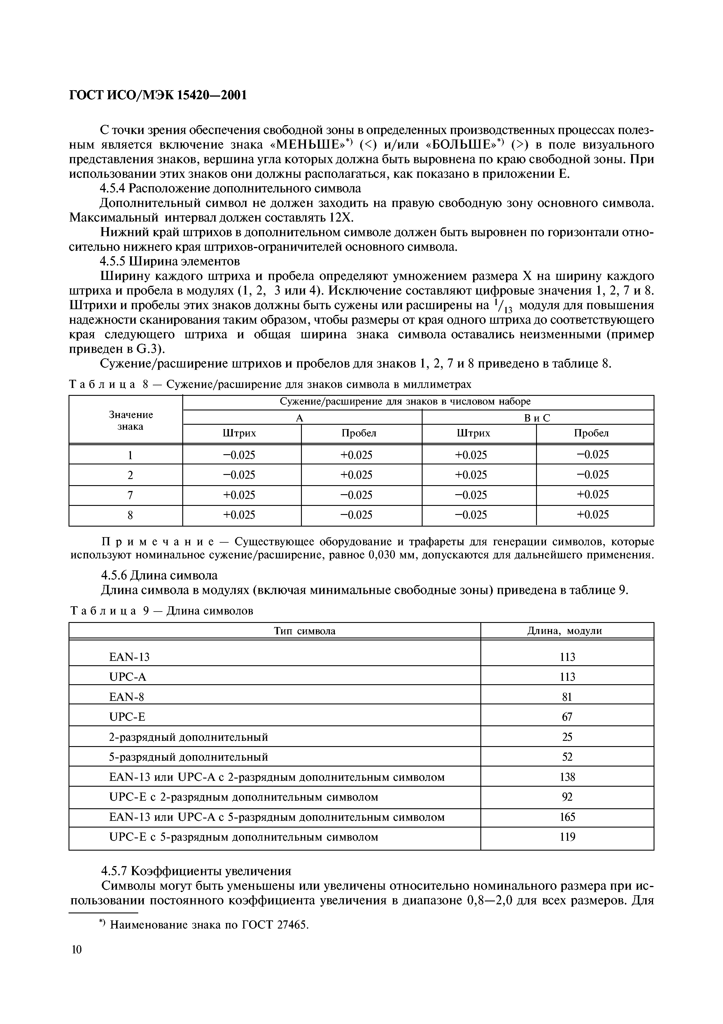 ГОСТ ИСО/МЭК 15420-2001