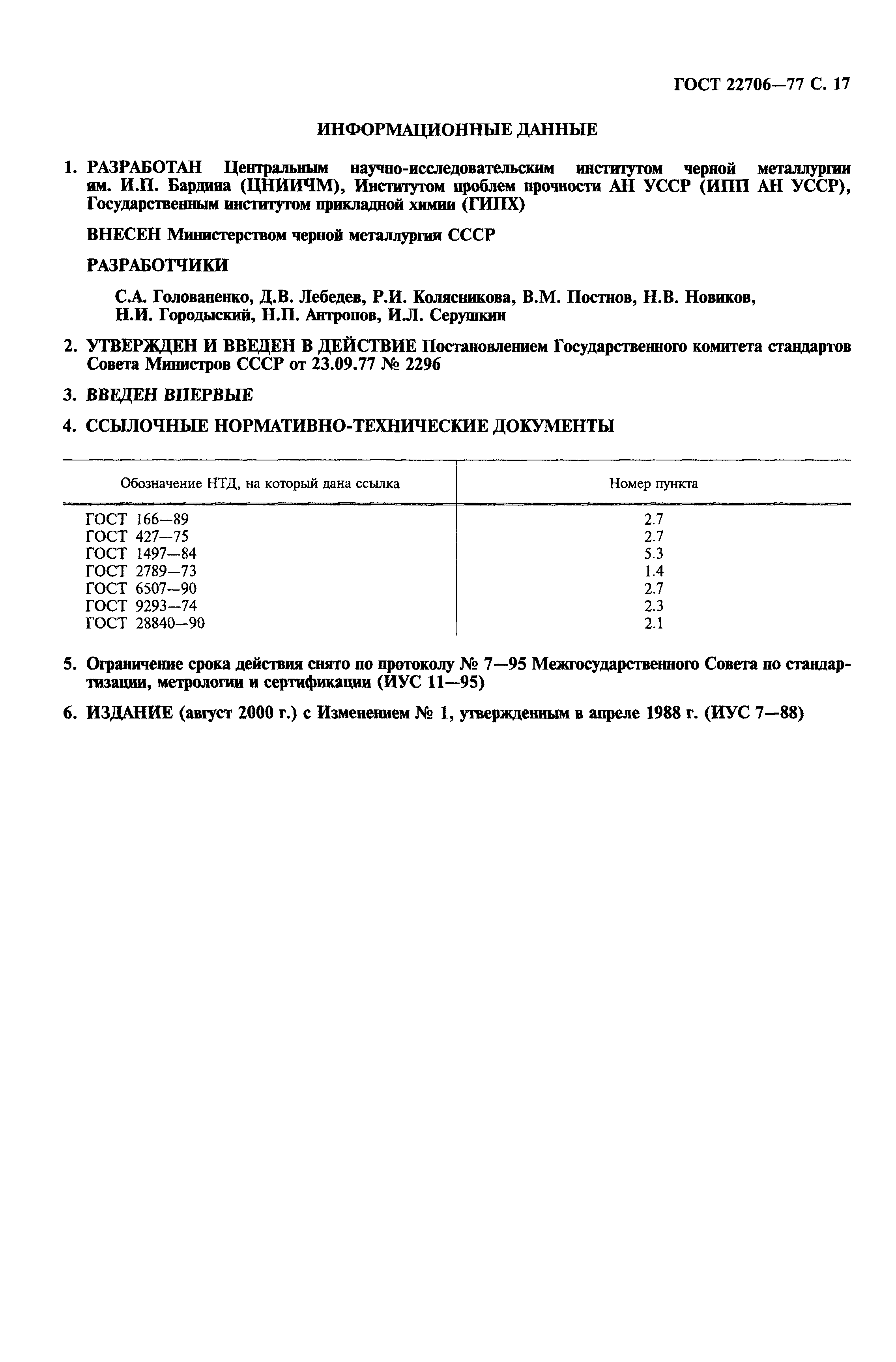 ГОСТ 22706-77